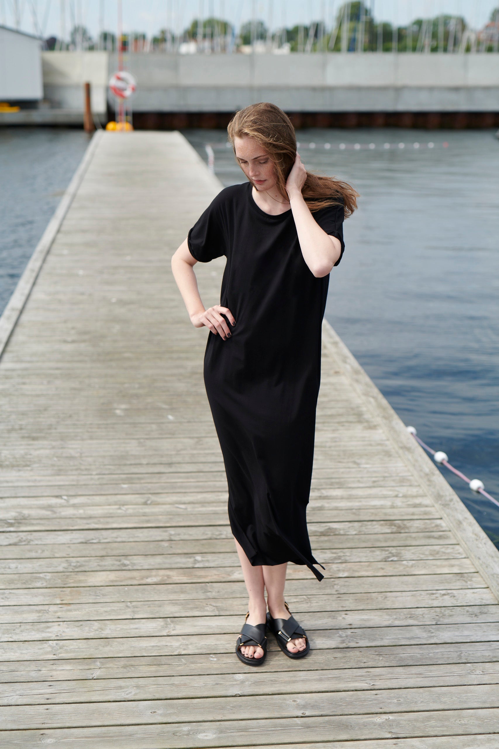 HENRIETTE STEFFENSEN COPENHAGEN LANG KJOLE - 98038 KJOLER BLACK 900