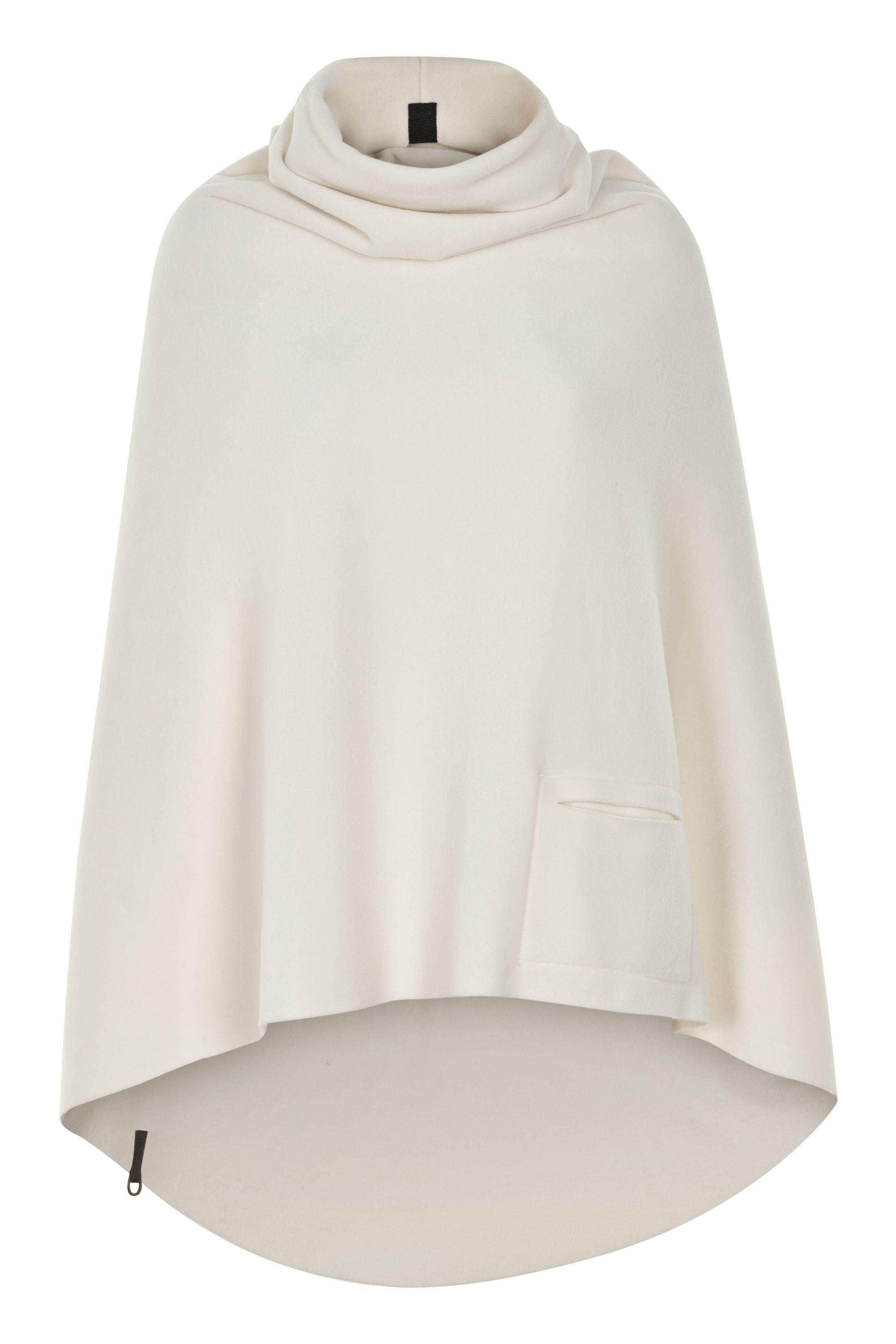 HENRIETTE STEFFENSEN COPENHAGEN LANG PONCHO MED HØJ HALS - 4061 PONCHOS OFF WHITE 802
