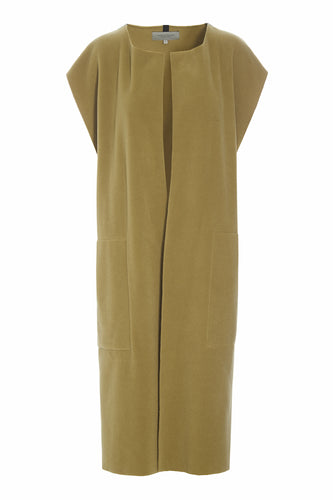 HENRIETTE STEFFENSEN COPENHAGEN LANG VEST - 7169 VESTS OLIVE 655