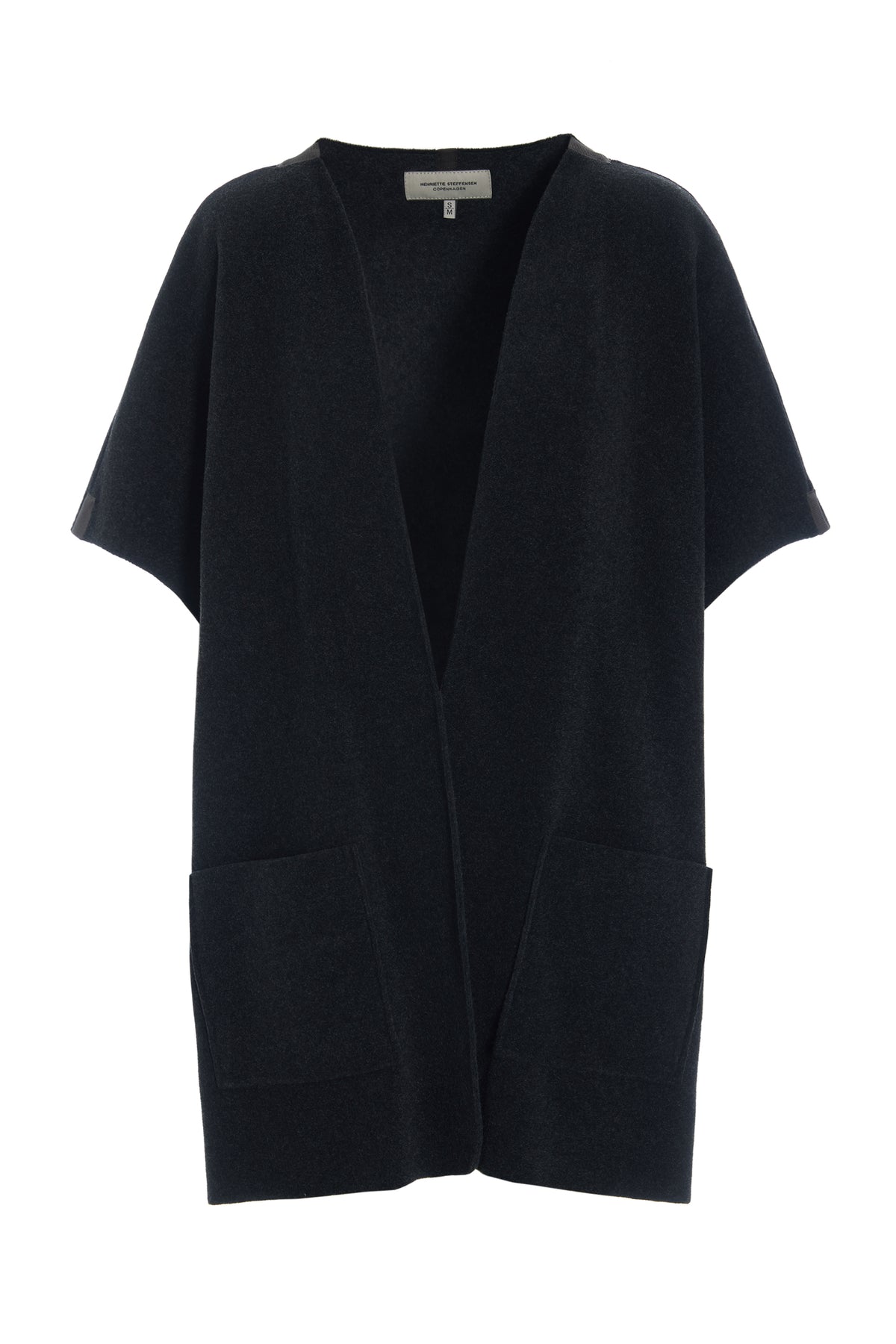 HENRIETTE STEFFENSEN COPENHAGEN LANG VEST - 7177 VESTS SOFT BLACK 914