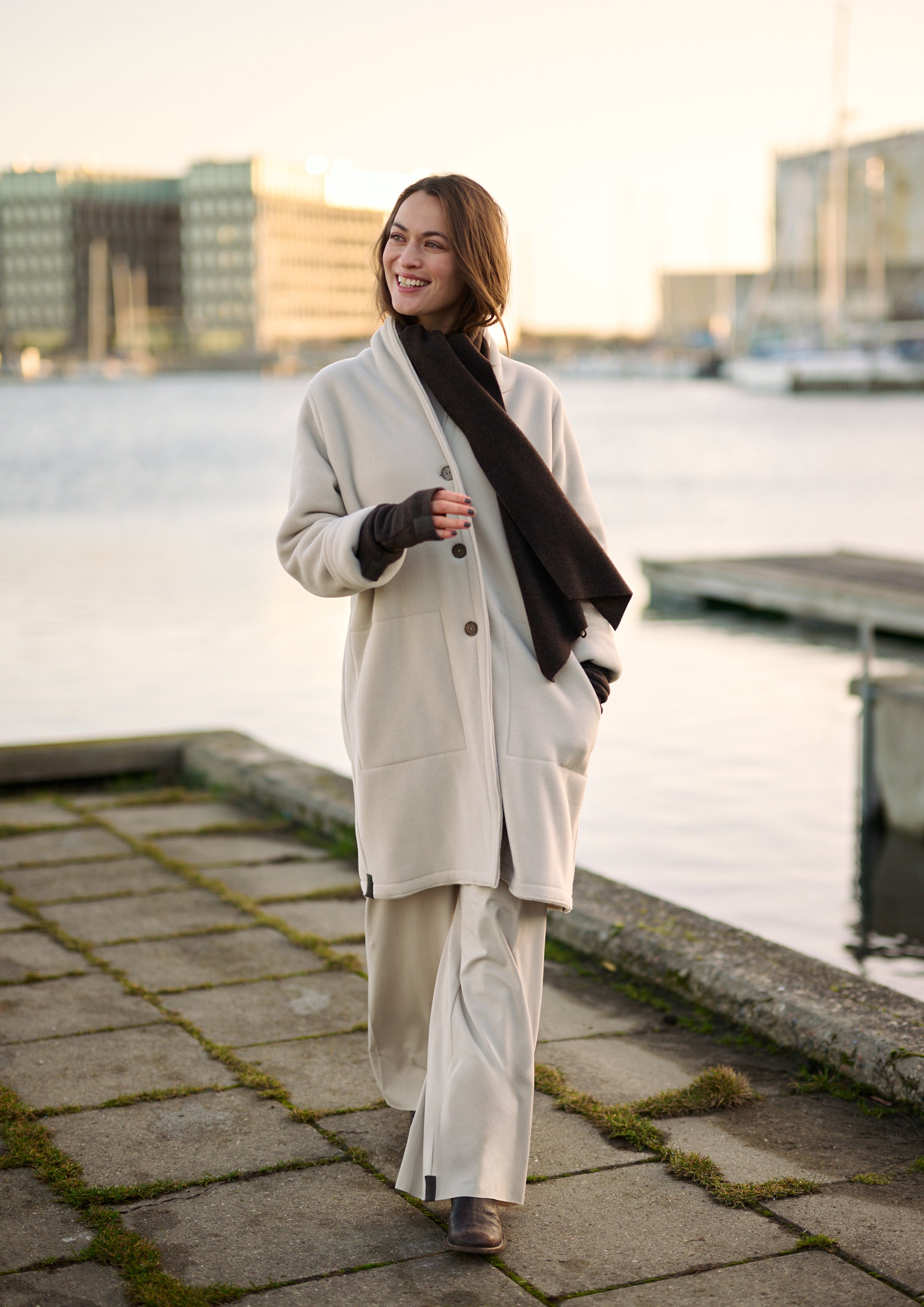 HENRIETTE STEFFENSEN COPENHAGEN MINI TØRKLÆDE - 5001 SCARFS CHOCOLATE 844