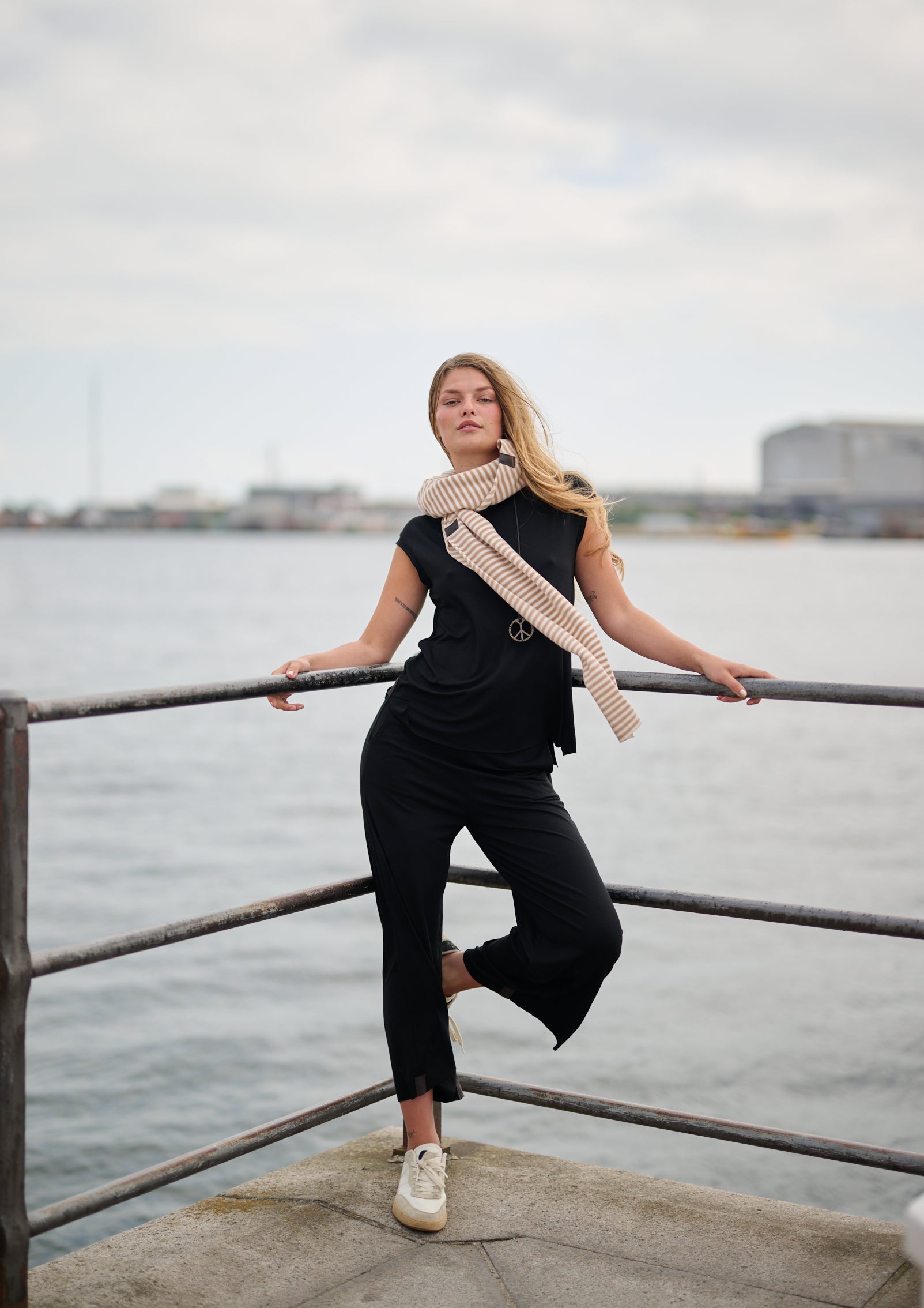 HENRIETTE STEFFENSEN COPENHAGEN MINI TØRKLÆDE - 5001 SCARFS STRIPES C&O 789