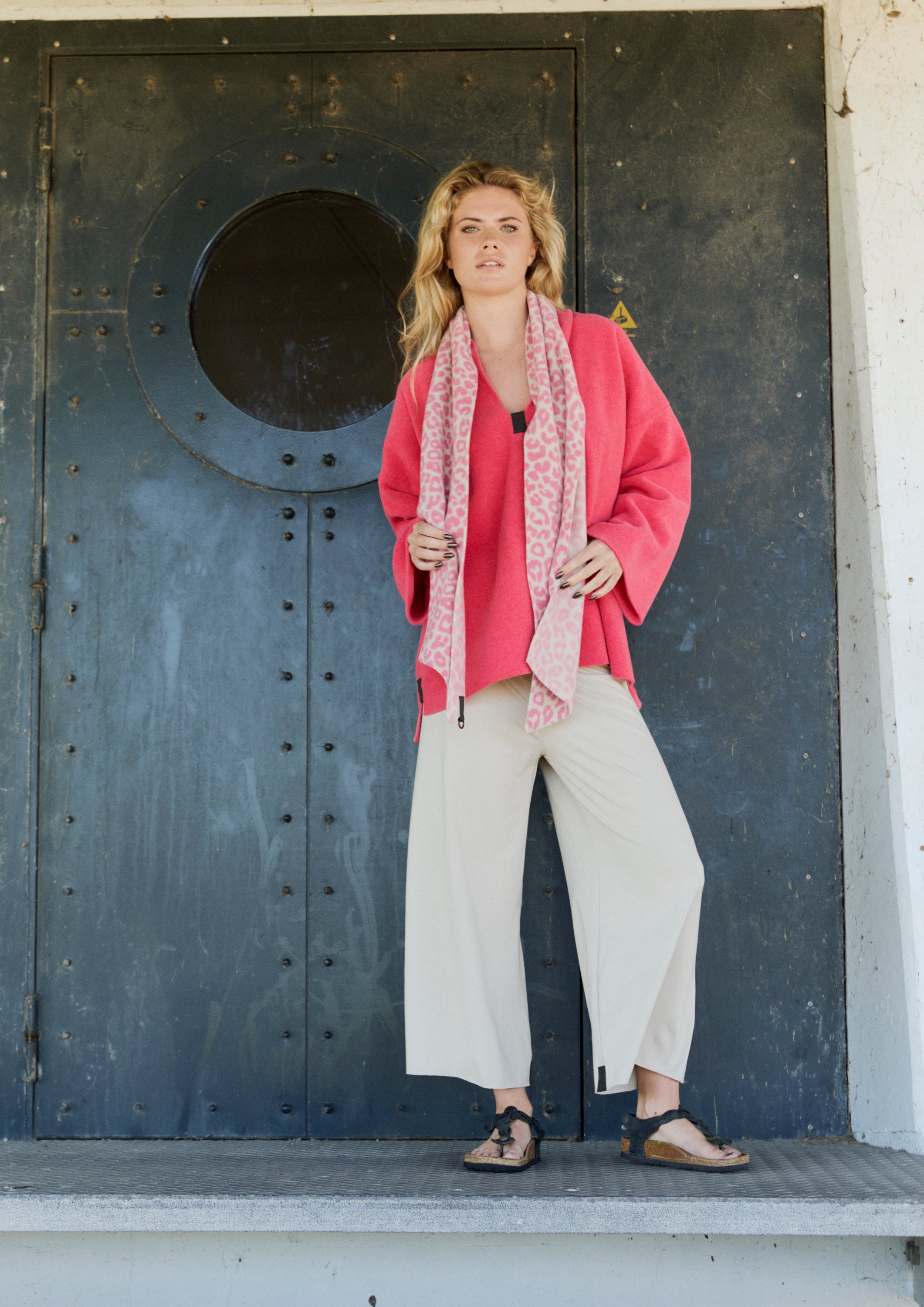 HENRIETTE STEFFENSEN COPENHAGEN MINI TØRKLÆDE - 5001P SCARFS PINK LEO 358