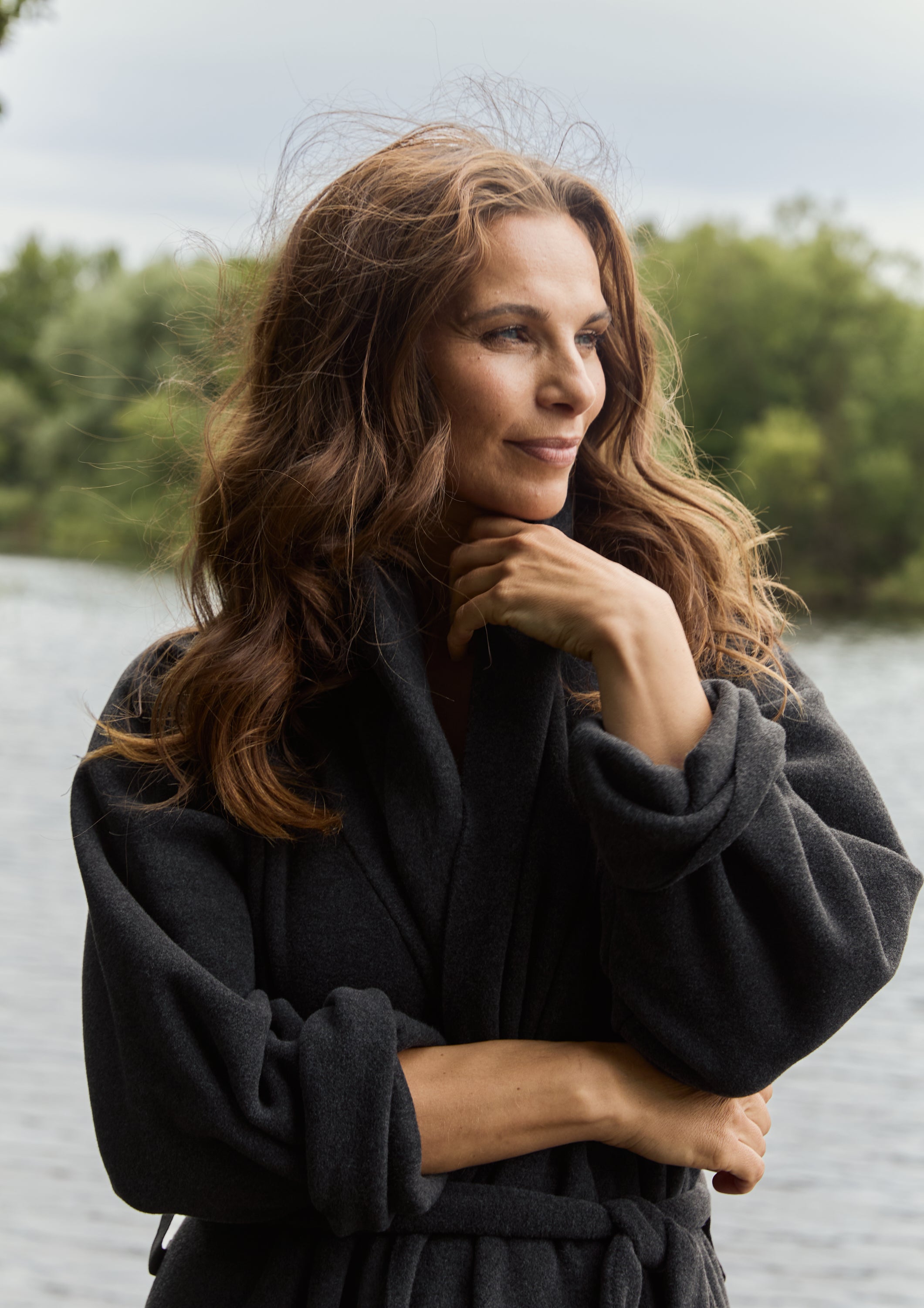 HENRIETTE STEFFENSEN COPENHAGEN MORGENKÅBE DAME MAXI - 7128 MAXI BATHROBES SOFT BLACK 914