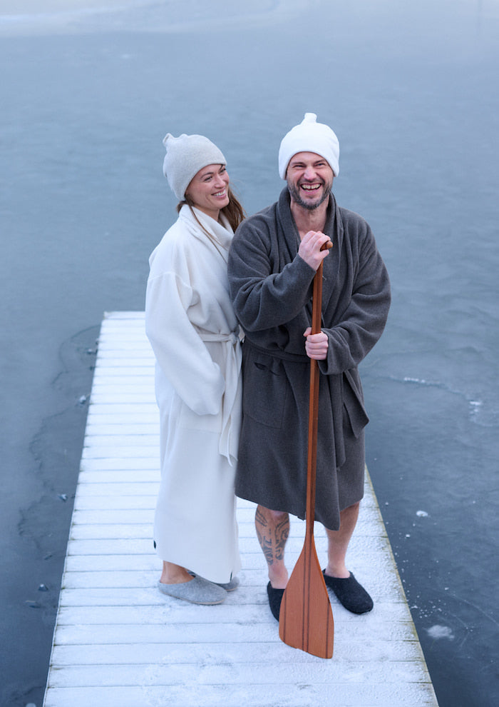 HENRIETTE STEFFENSEN COPENHAGEN MORGENKÅBE DAME MAXI - 7128 MAXI BATHROBES OFF WHITE 802