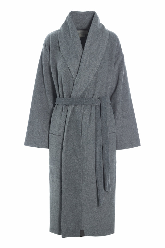 HENRIETTE STEFFENSEN COPENHAGEN MORGENKÅBE DAME MIDI - 7128 MIDI BATHROBES GREY 905