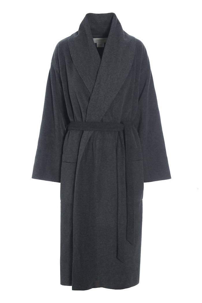 HENRIETTE STEFFENSEN COPENHAGEN MORGENKÅBE DAME MIDI - 7128 MIDI BATHROBES SOFT BLACK 914