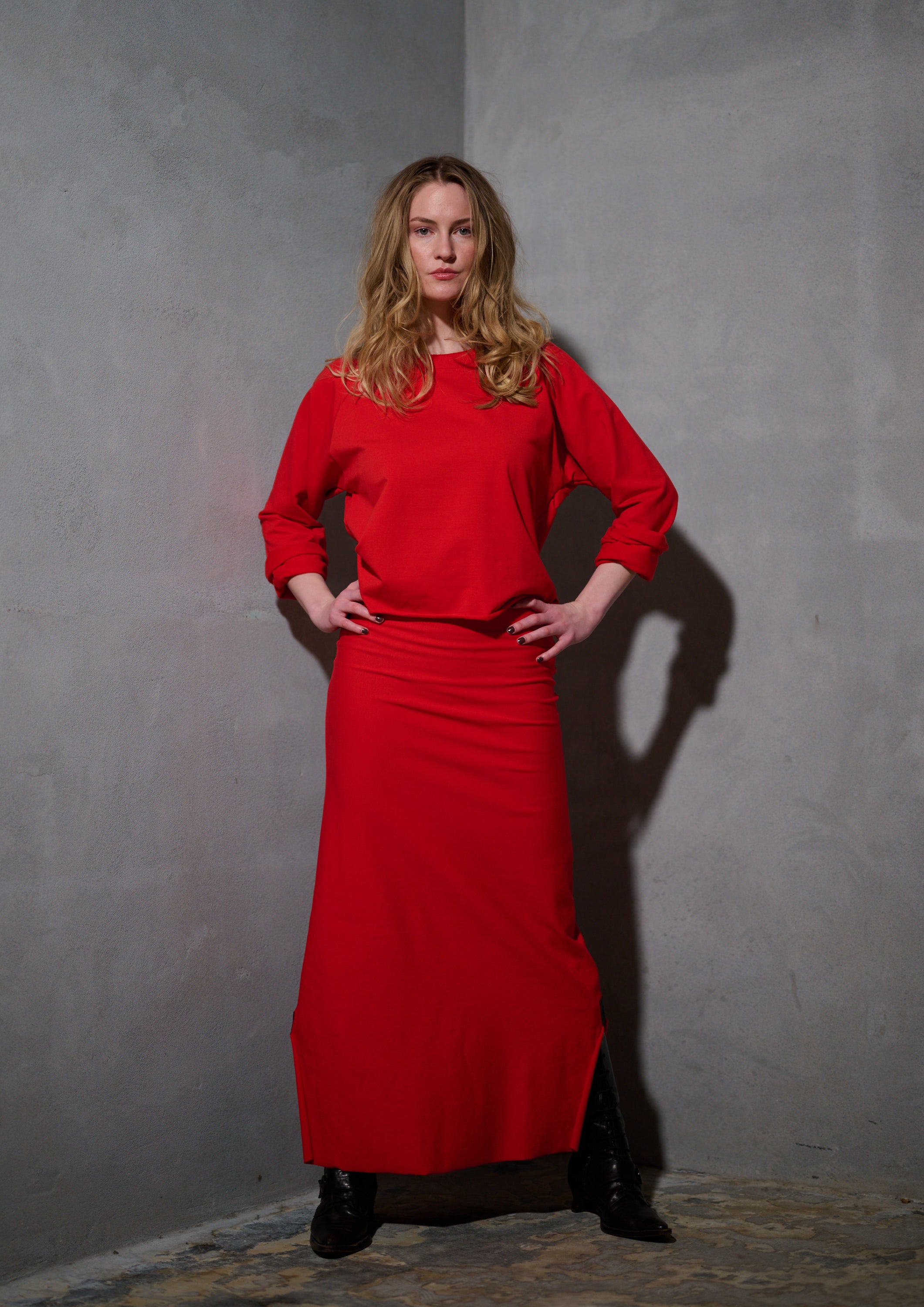 HENRIETTE STEFFENSEN COPENHAGEN NEDERDEL LANG - 73012 NEDERDELE TOMATO 845
