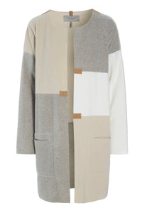 NO WASTE CARDIGAN - 7150 - KIT/SAND/OFF WHITE