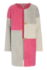 NO WASTE CARDIGAN - 7150 - PINK/KIT/SAND