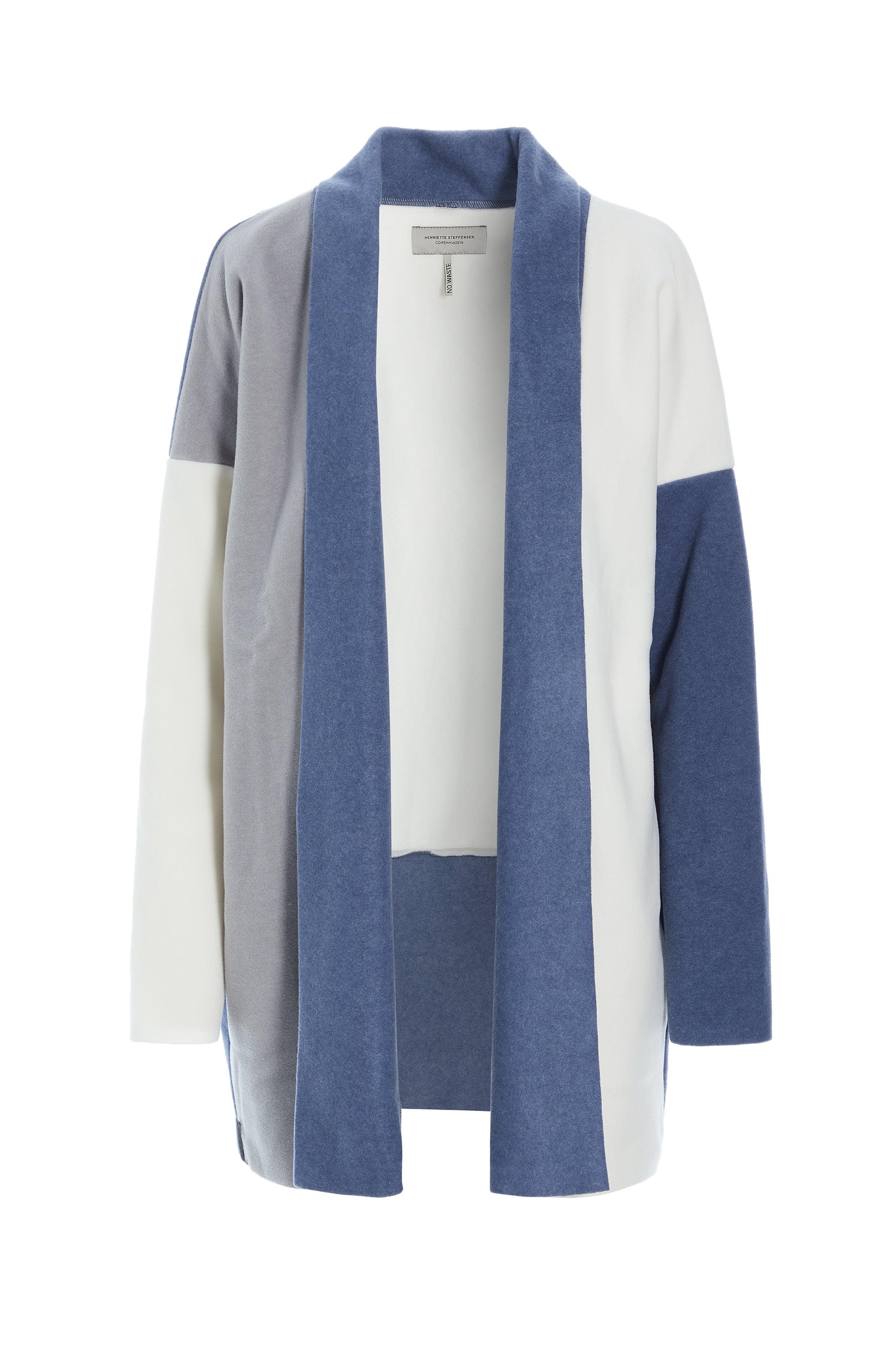HENRIETTE STEFFENSEN COPENHAGEN NO WASTE CARDIGAN  - 7175 CARDIGANS BLUE MIX 113