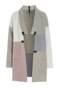 NO WASTE CARDIGAN MED V-UDSKÆRING - 7127 - MULTICOLOR SS20