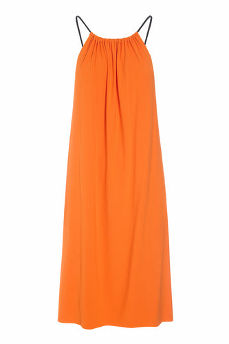 HENRIETTE STEFFENSEN COPENHAGEN NO WASTE STROP KJOLE - 98061NW KJOLER ORANGE 773