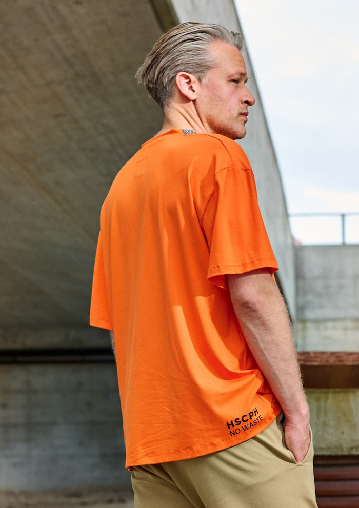 CARL BY STEFFENSEN COPENHAGEN NO WASTE TEE - 1036C T-SHIRTS ORANGE 773