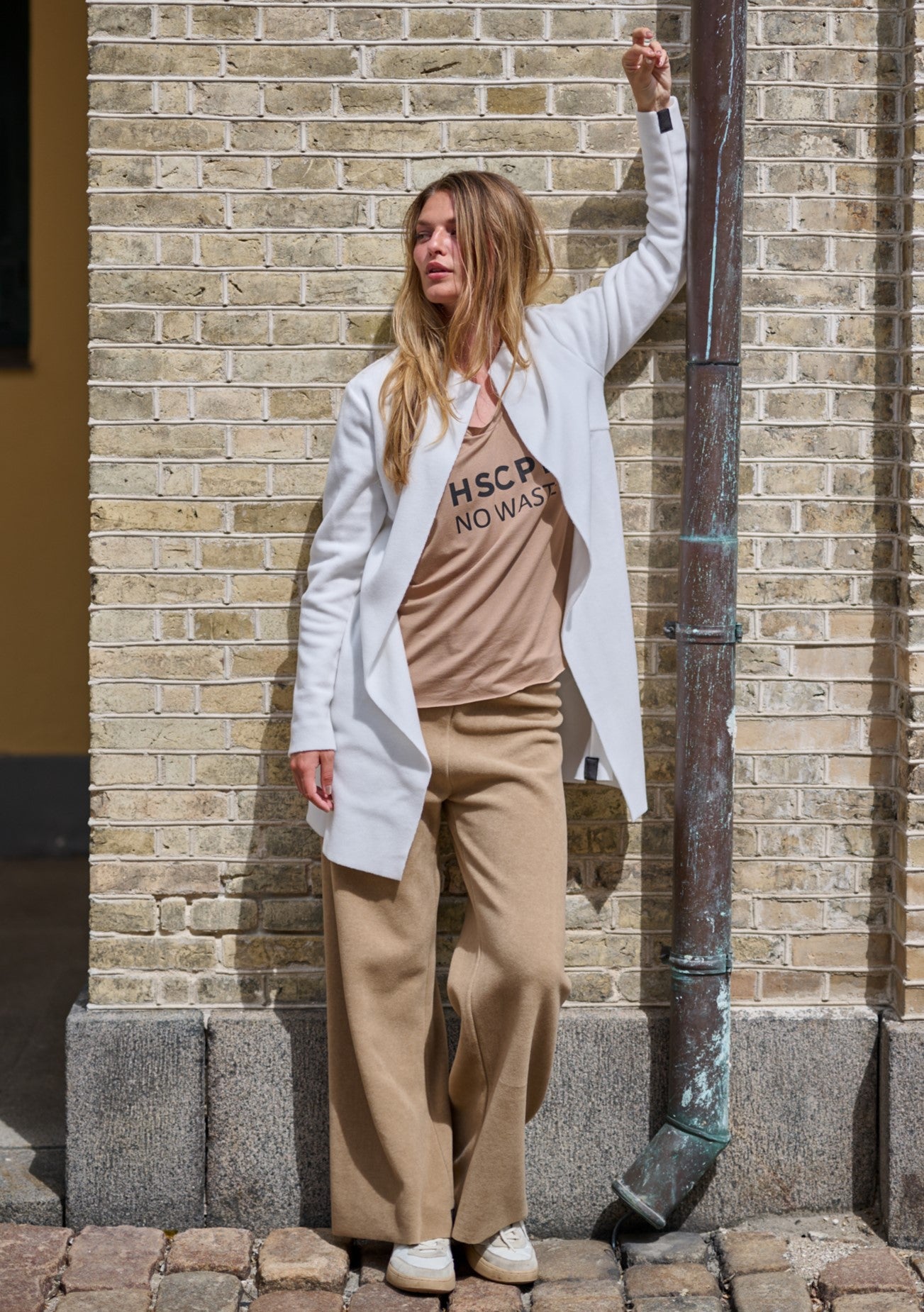 HENRIETTE STEFFENSEN COPENHAGEN NO WASTE TEE - 96081 T-SHIRTS CAMEL 815