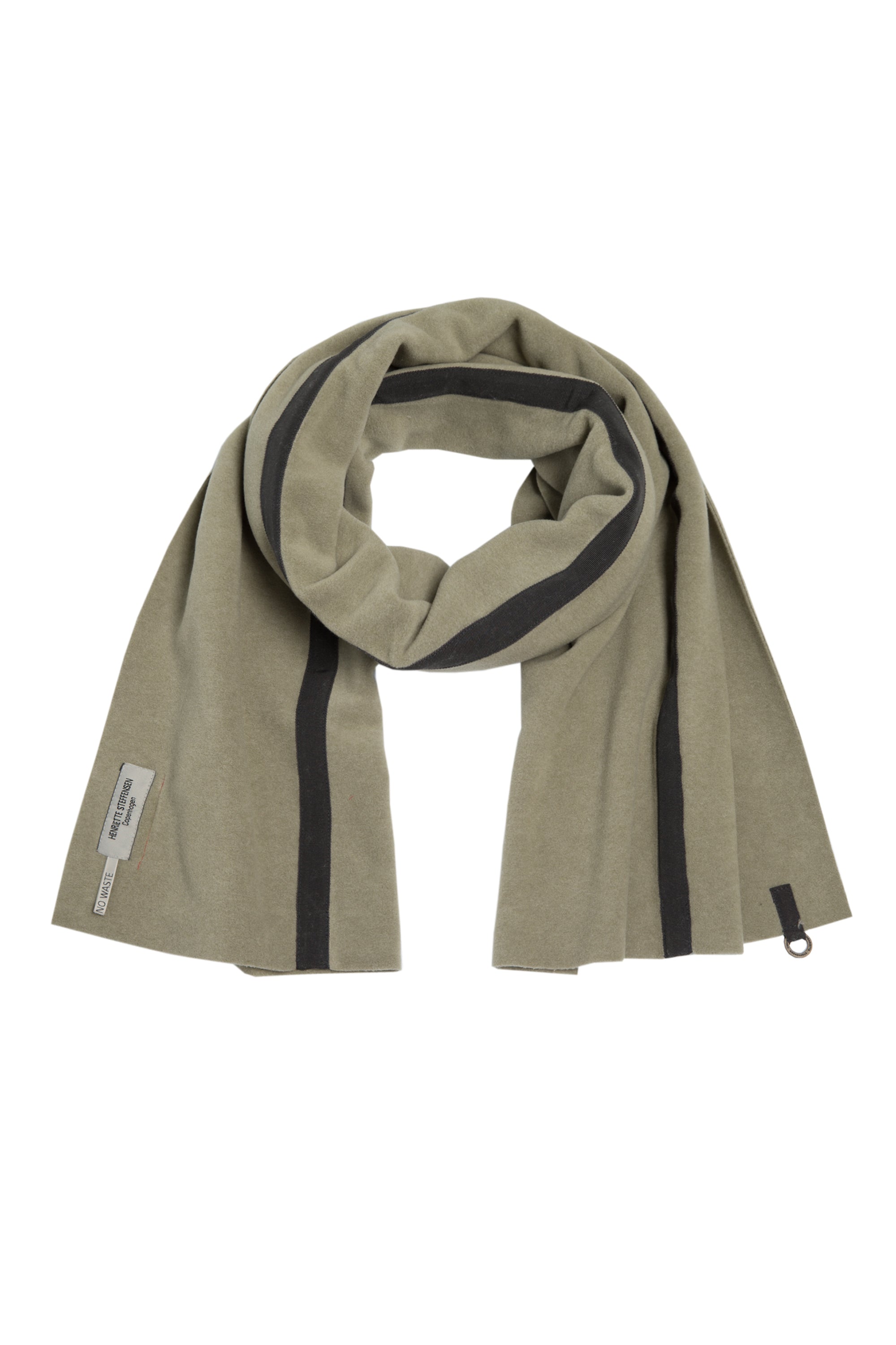 HENRIETTE STEFFENSEN COPENHAGEN NO WASTE TØRKLÆDE - 4049 SCARFS OLIVE 610