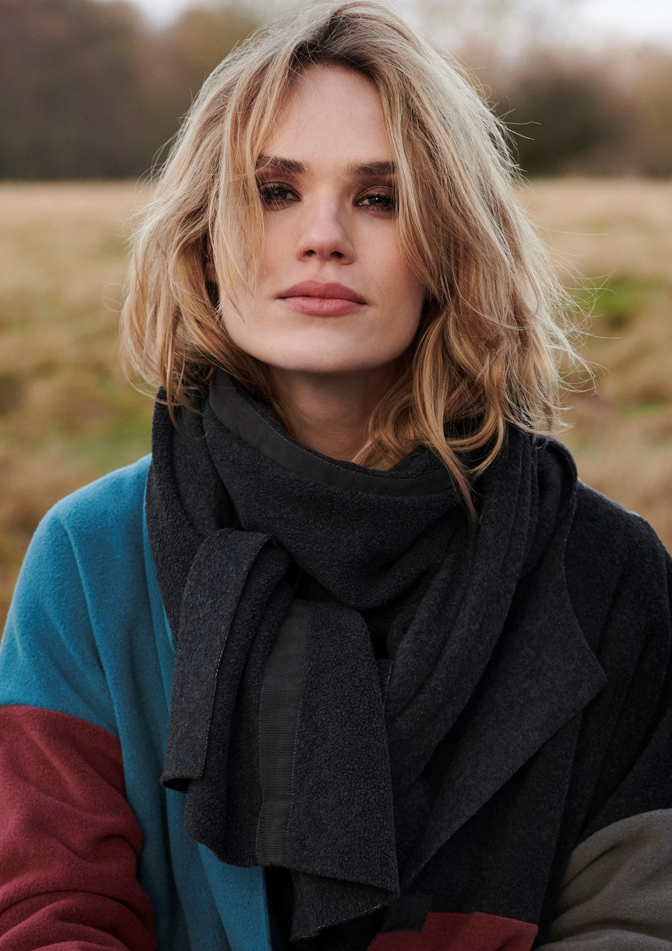 HENRIETTE STEFFENSEN COPENHAGEN NO WASTE TØRKLÆDE - 4049 SCARFS SOFT BLACK 914