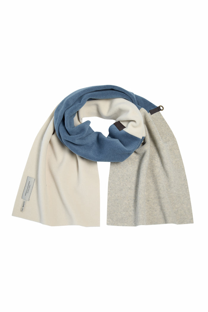 HENRIETTE STEFFENSEN COPENHAGEN NO WASTE TØRKLÆDE - 4063NW SCARFS DUSTY BLUE/KIT/SAND 732