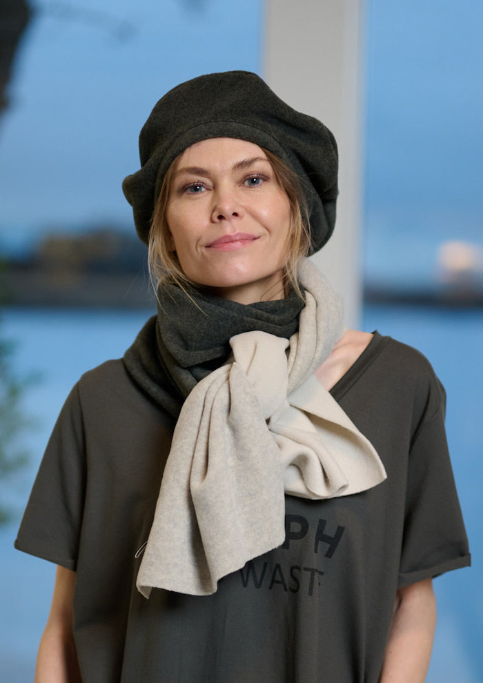 HENRIETTE STEFFENSEN COPENHAGEN NO WASTE TØRKLÆDE - 4063NW SCARFS KIT/SAND/FORREST 731