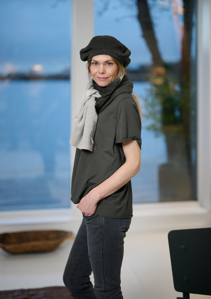 HENRIETTE STEFFENSEN COPENHAGEN NO WASTE TØRKLÆDE - 4063NW SCARFS KIT/SAND/FORREST 731