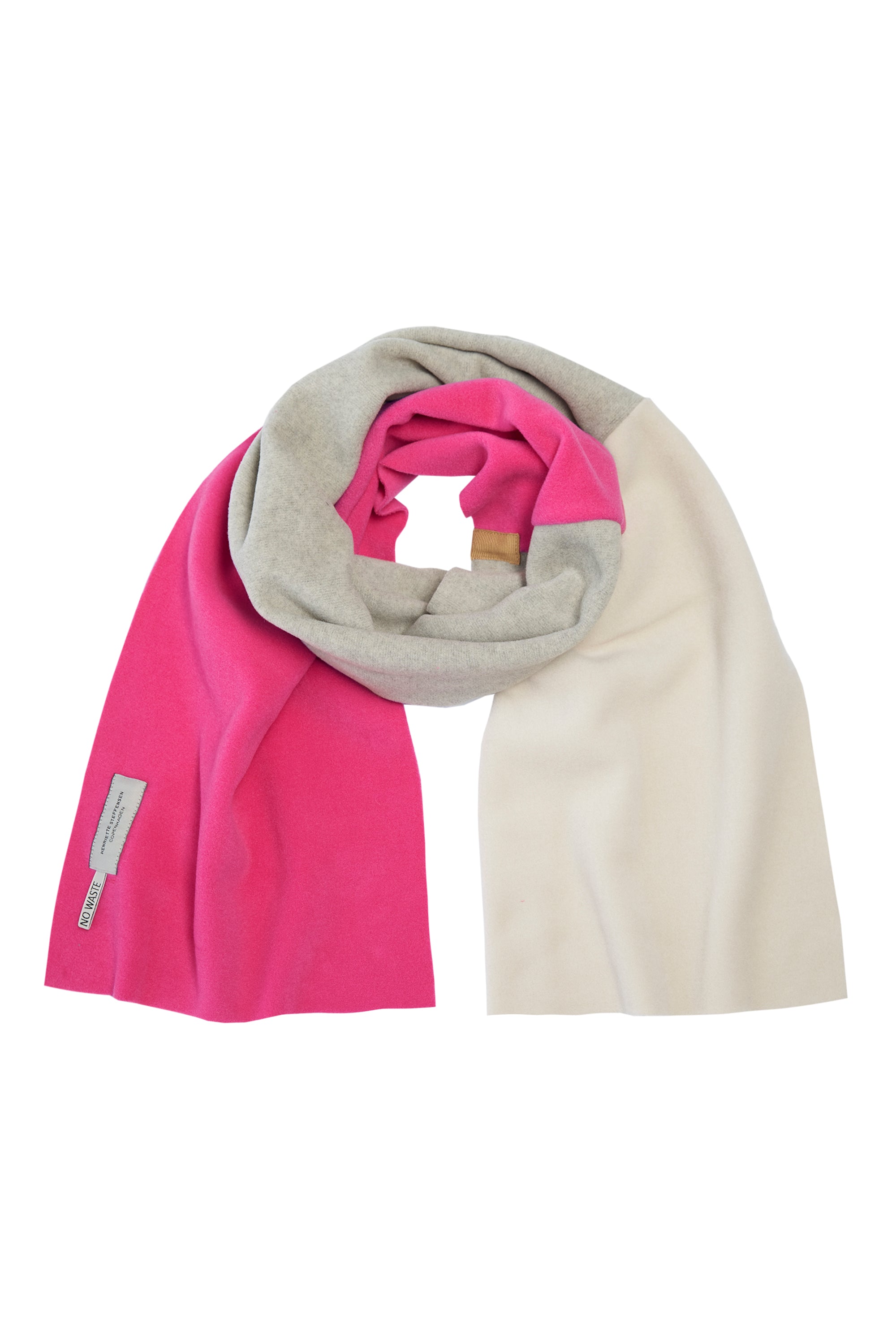 HENRIETTE STEFFENSEN COPENHAGEN NO WASTE TØRKLÆDE - 4063NW SCARFS PINK/KIT/SAND 416