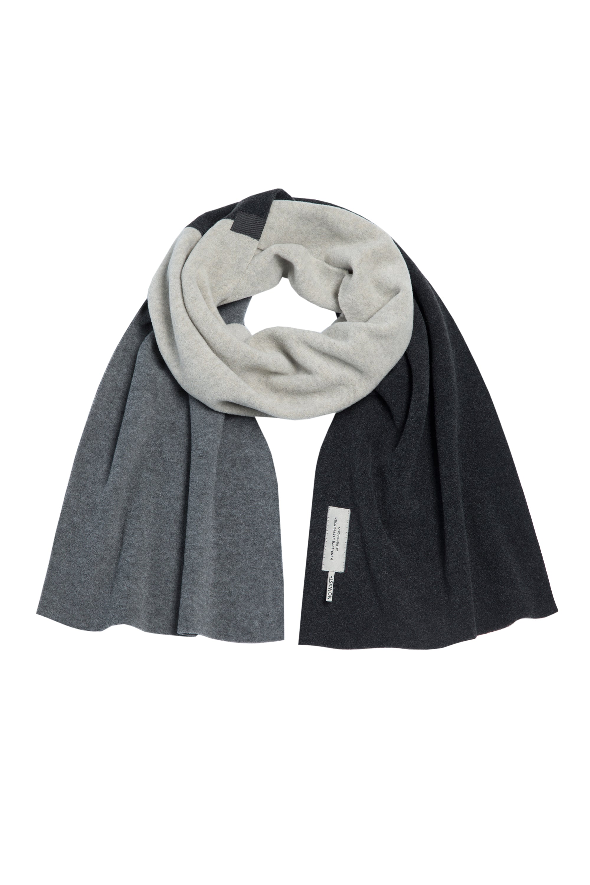 HENRIETTE STEFFENSEN COPENHAGEN NO WASTE TØRKLÆDE - 4063NW SCARFS SB/SAND/GREY 913