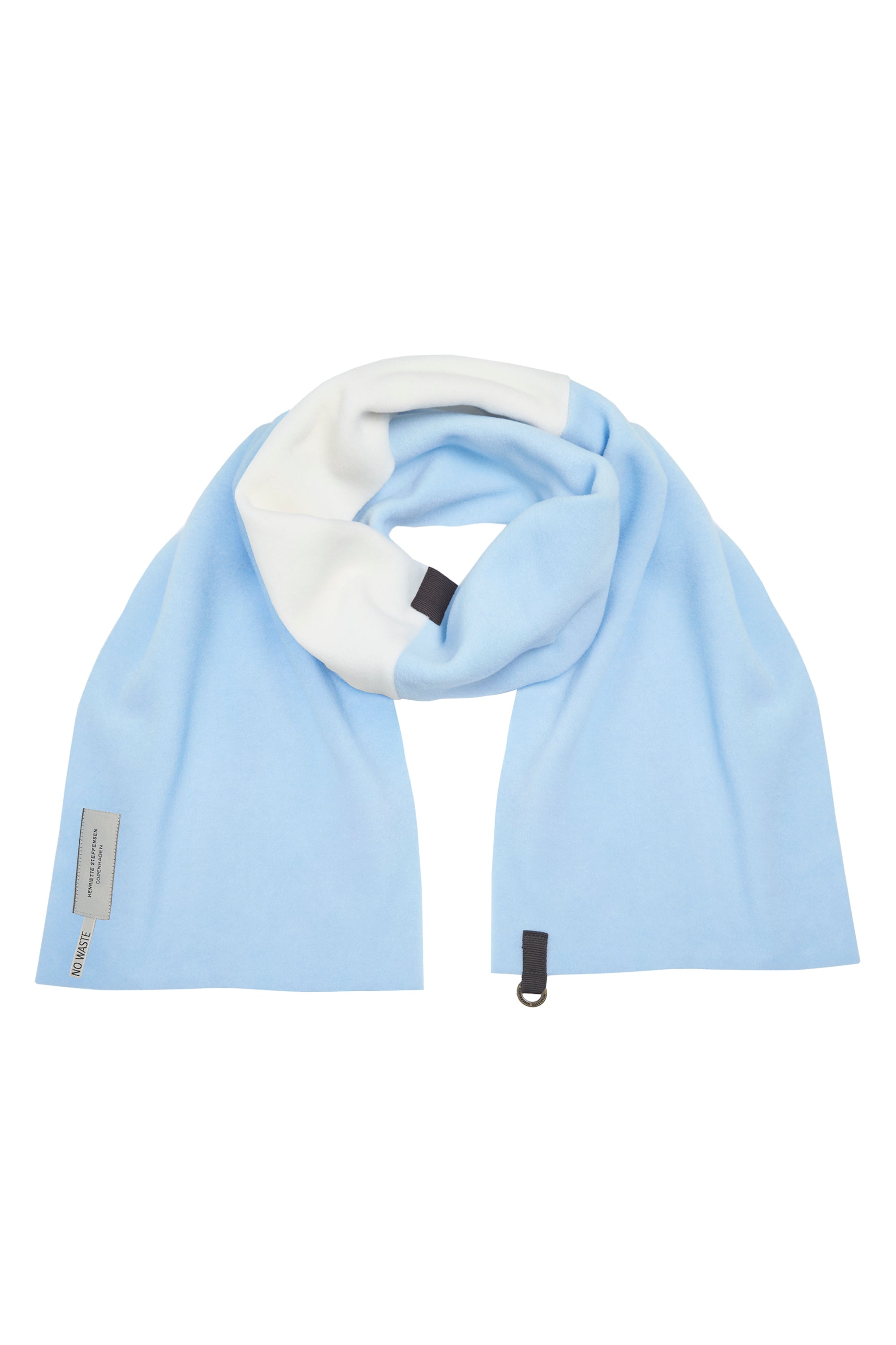 HENRIETTE STEFFENSEN COPENHAGEN NO WASTE TØRKLÆDE - 4098 SCARFS BABY BLUE/OFF WHITE 692