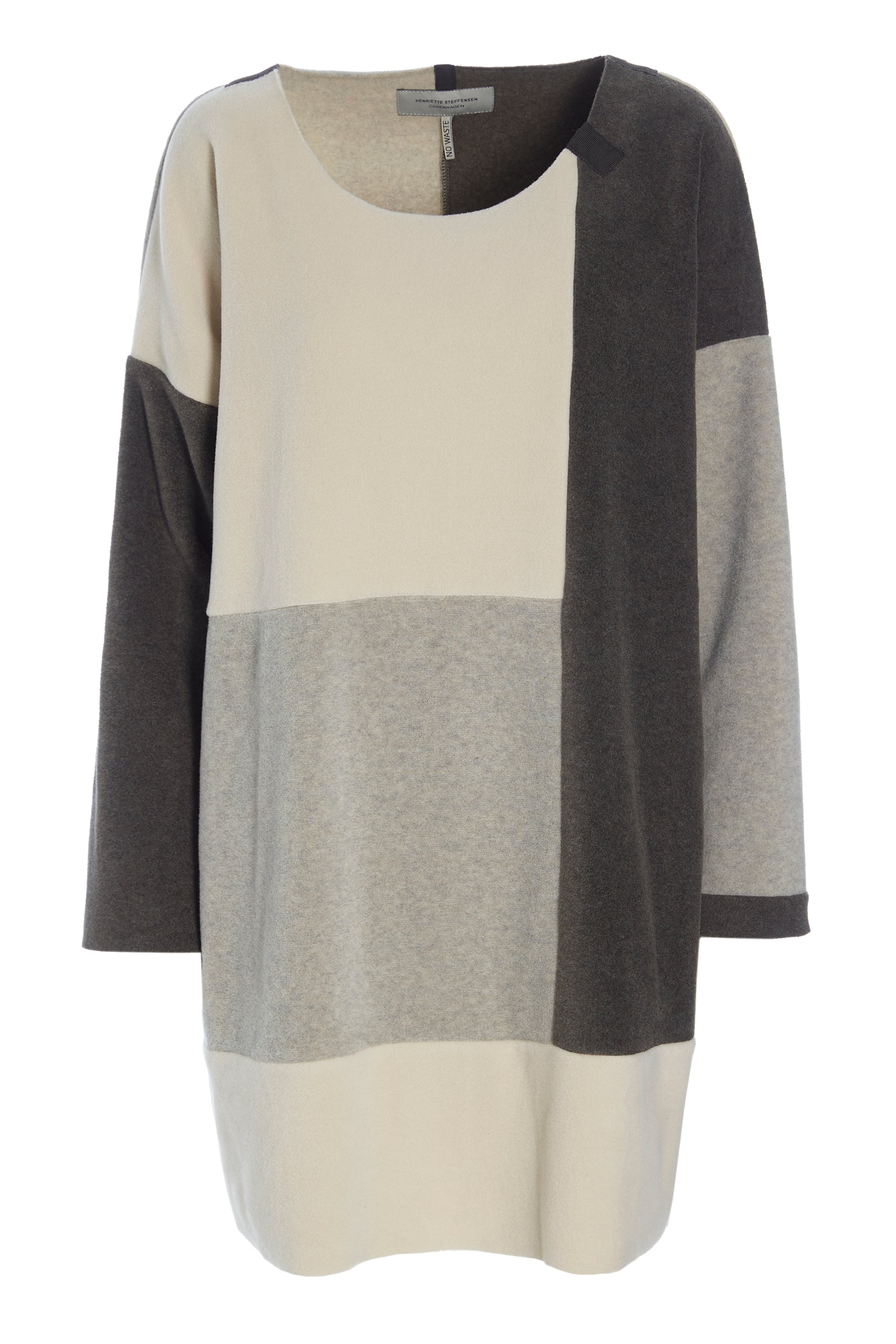 HENRIETTE STEFFENSEN COPENHAGEN NO WASTE TUNIKA - 1322 TUNICS BARK/KIT/SAND 645