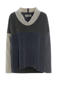 NW SWEATER MED KRAVE- 1314 - MULTICOLOR