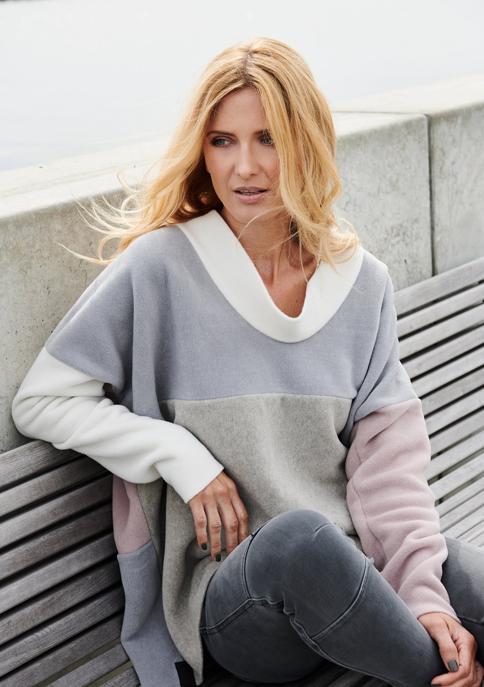 HENRIETTE STEFFENSEN COPENHAGEN NW SWEATER MED KRAVE- 1314 SWEATERS fleece MULTICOLOR SS20 110