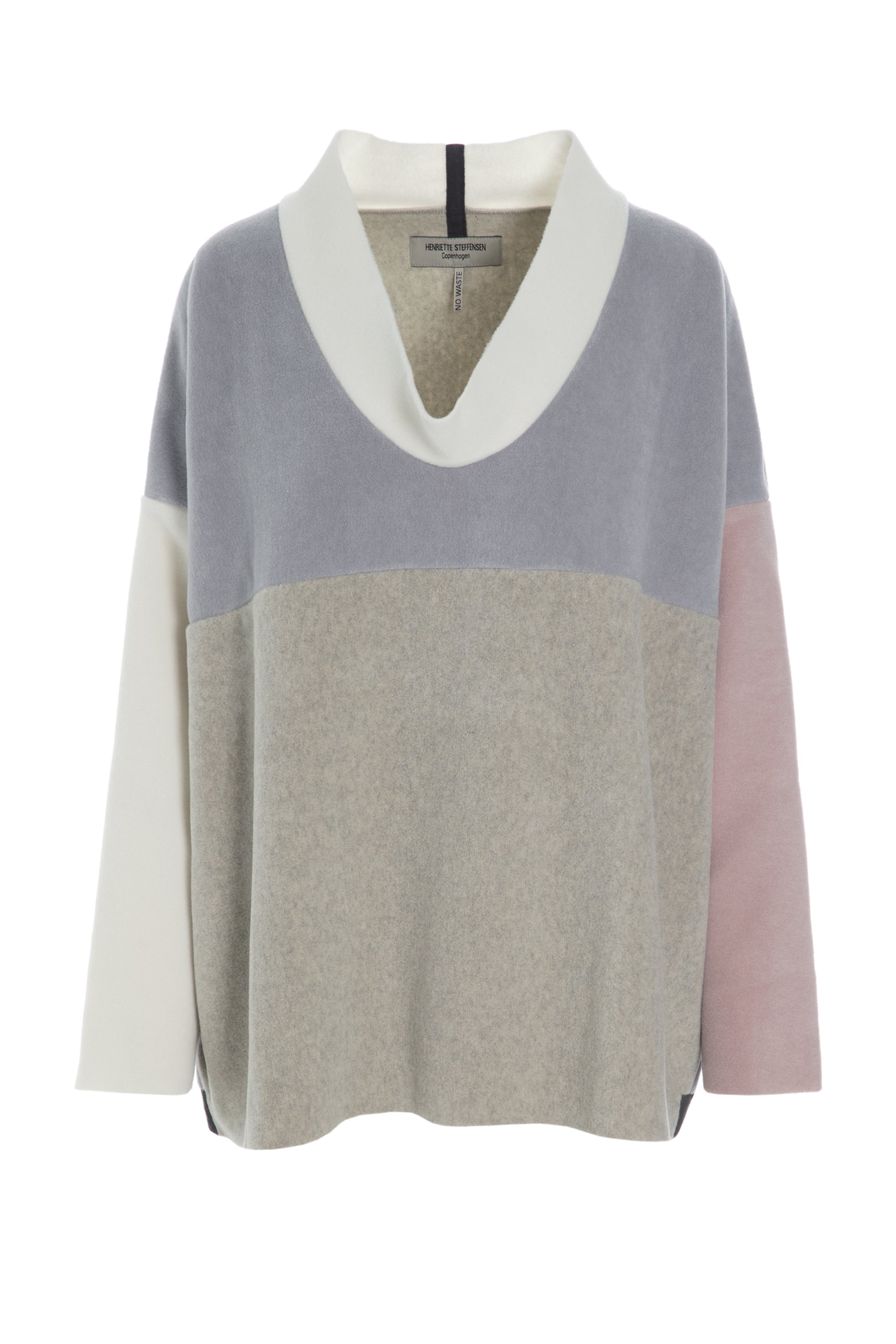 HENRIETTE STEFFENSEN COPENHAGEN NW SWEATER MED KRAVE- 1314 SWEATERS fleece MULTICOLOR SS20 110