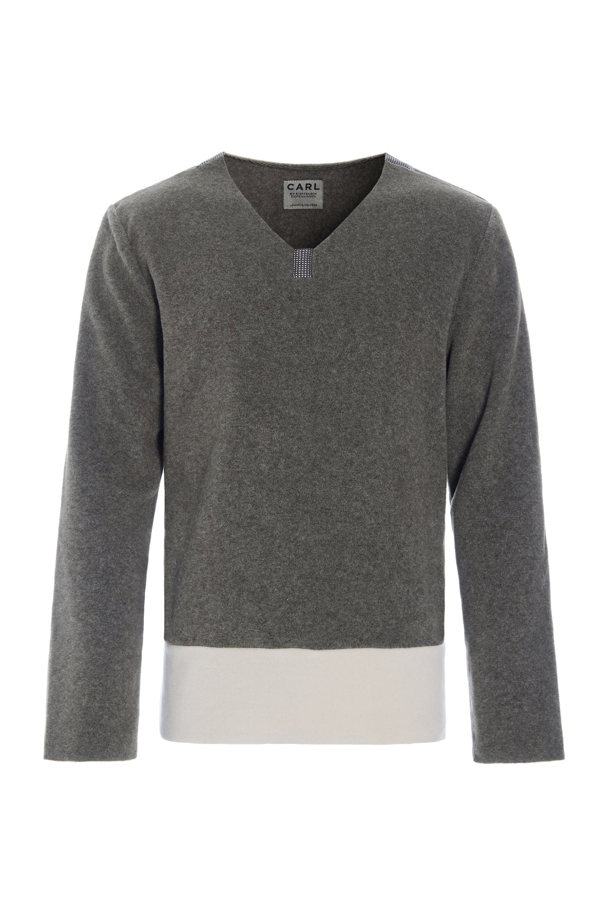 CARL BY STEFFENSEN COPENHAGEN ONE SIZE BLUSE MÆND - 1013C BLOUSES & SWEATERS BARK/KIT 846