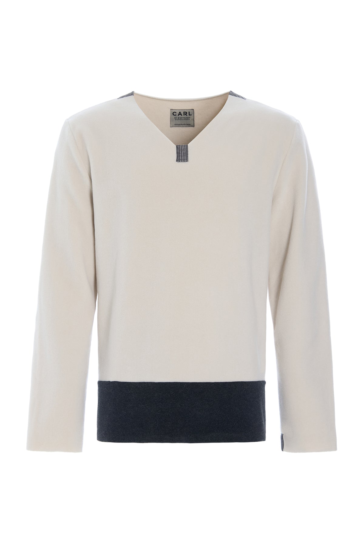 CARL BY STEFFENSEN COPENHAGEN ONE SIZE BLUSE MÆND - 1013C BLOUSES & SWEATERS KIT/SOFT BLACK 642