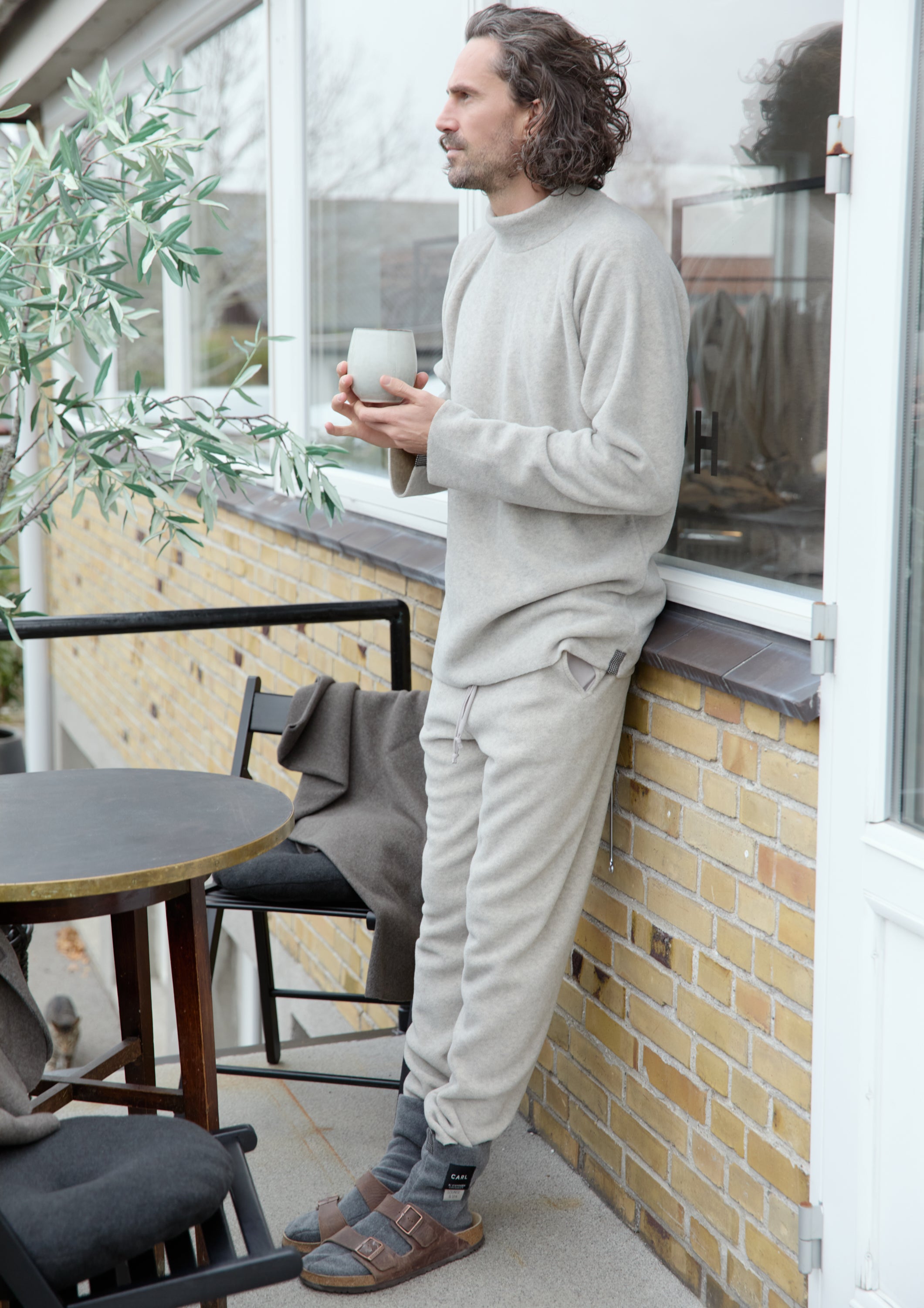 CARL BY STEFFENSEN COPENHAGEN ONE SIZE SWEATER MÆND - 1060C BLOUSES & SWEATERS SAND 805