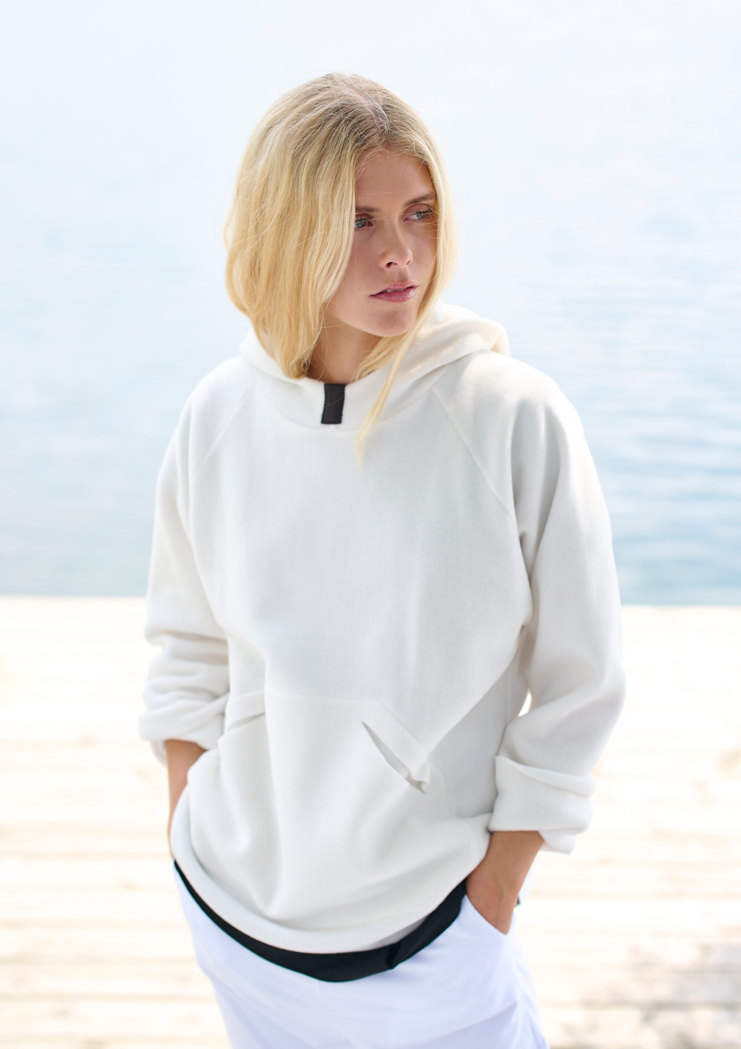 HENRIETTE STEFFENSEN COPENHAGEN OVERSIZE HÆTTETRØJE - 7160 HOODIES OFF WHITE 802