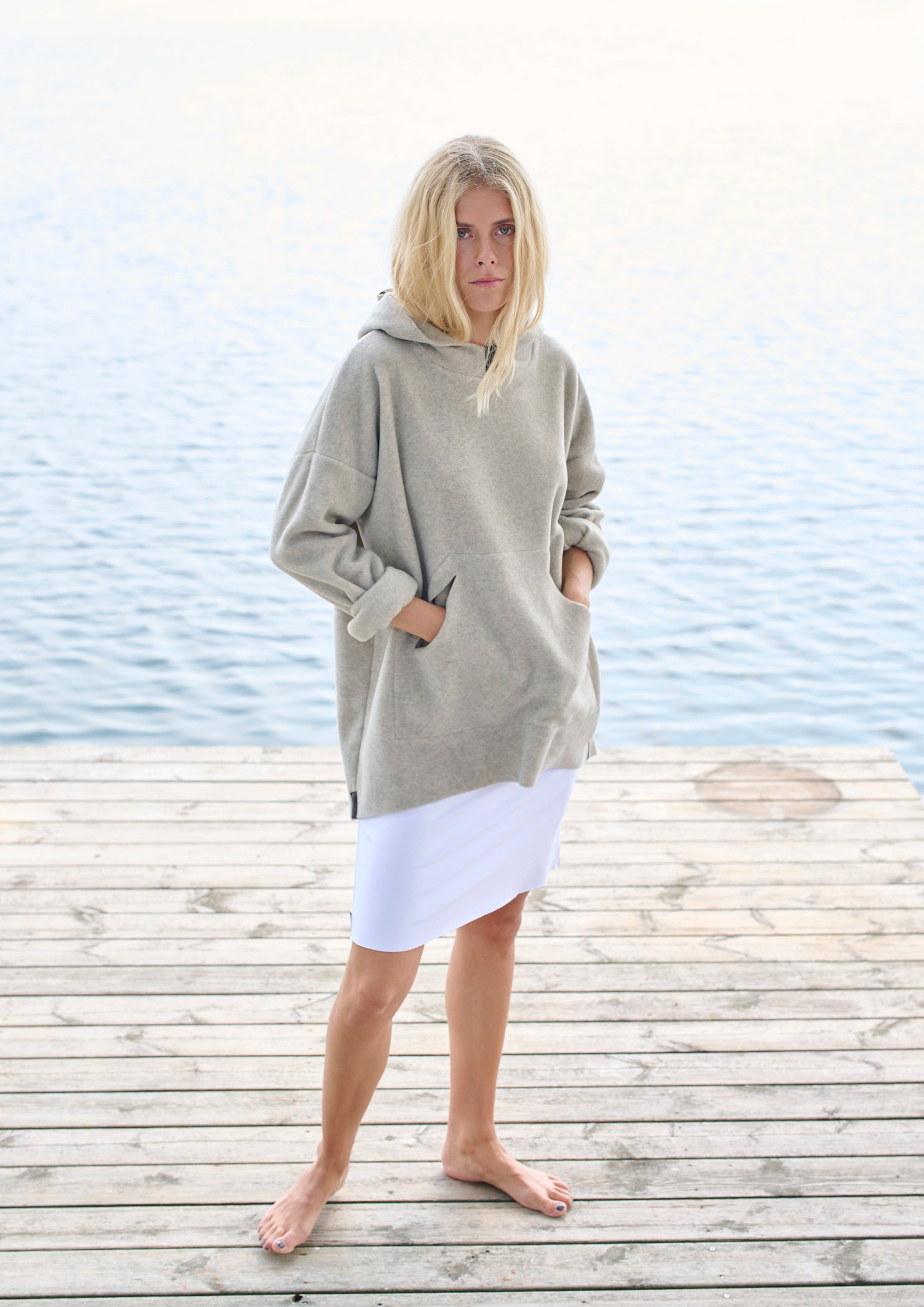 HENRIETTE STEFFENSEN COPENHAGEN OVERSIZE HÆTTETRØJE - 7160 HOODIES SAND 805