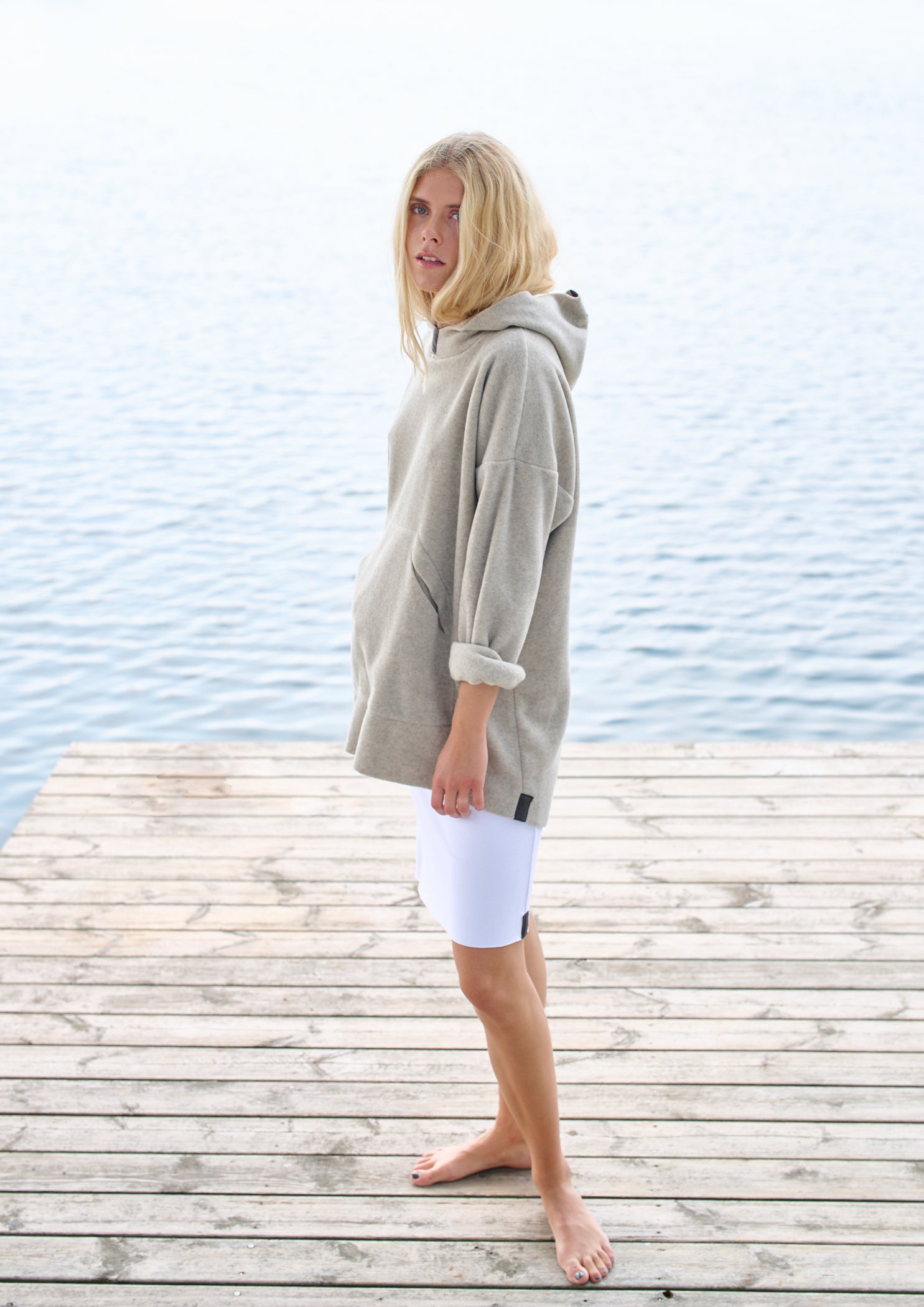 HENRIETTE STEFFENSEN COPENHAGEN OVERSIZE HÆTTETRØJE - 7160 HOODIES SAND 805