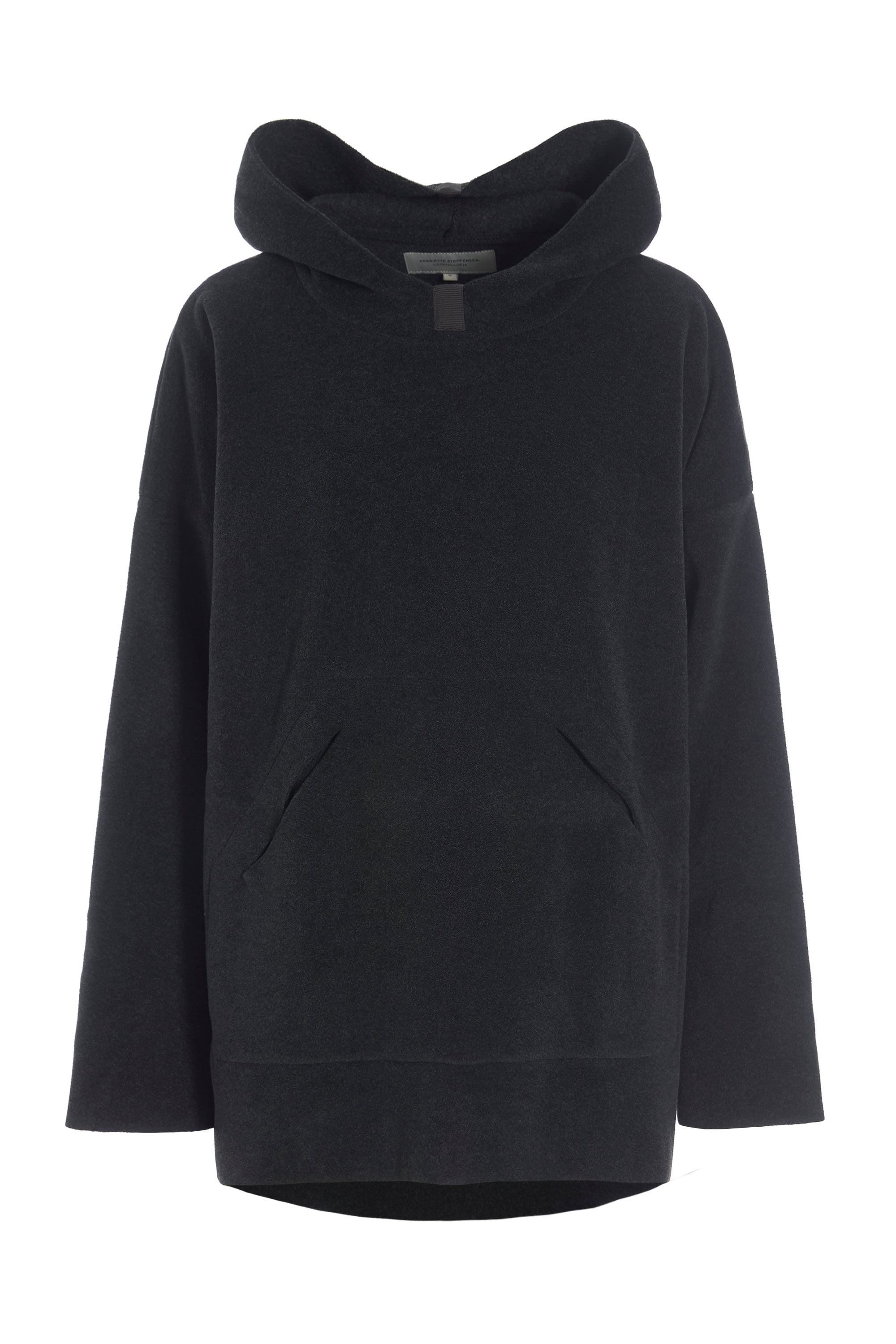 HENRIETTE STEFFENSEN COPENHAGEN OVERSIZE HÆTTETRØJE - 7160 HOODIES SOFT BLACK 914