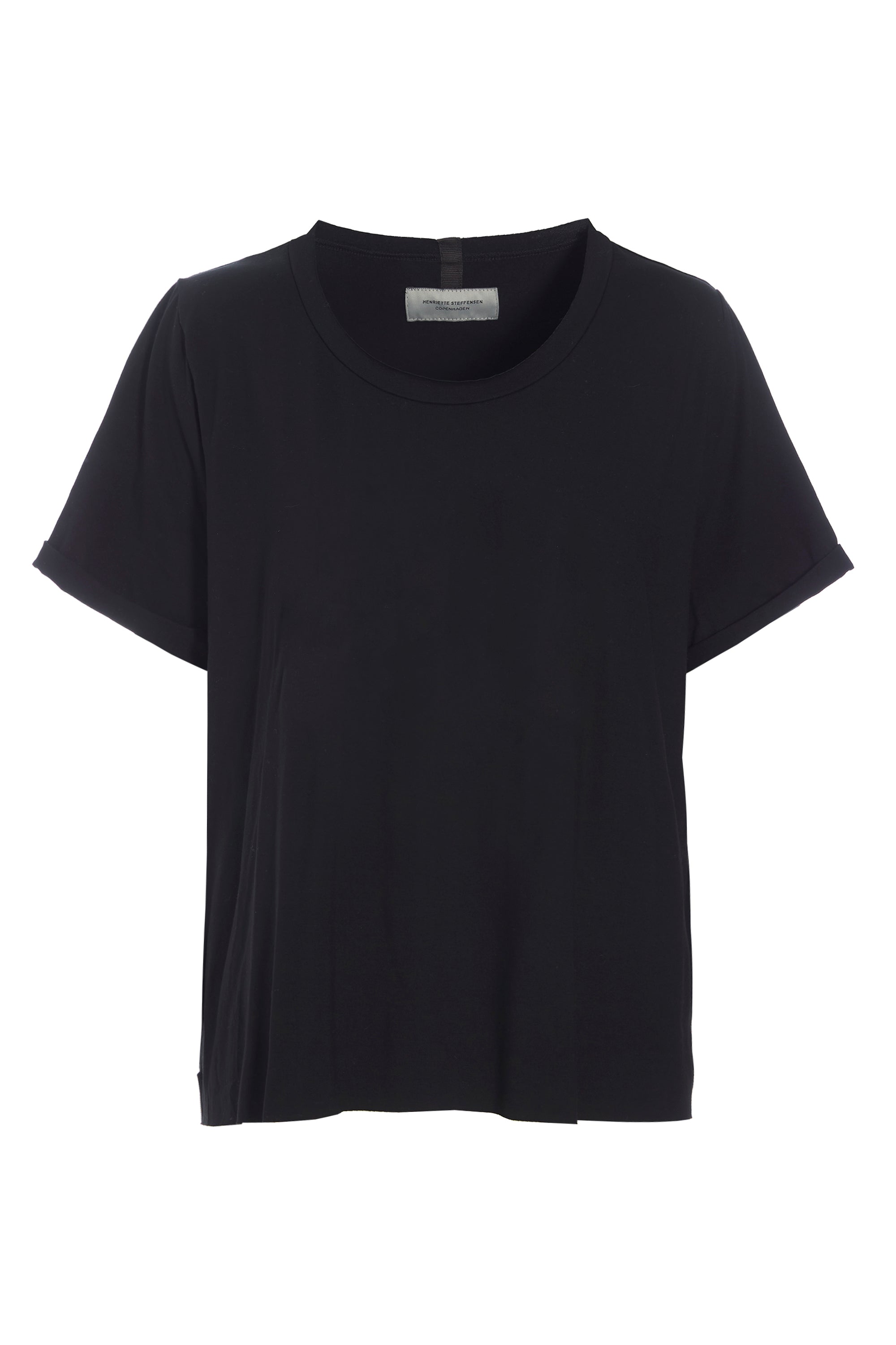 HENRIETTE STEFFENSEN COPENHAGEN OVERSIZE TEE - 96070 T-SHIRTS BLACK 900