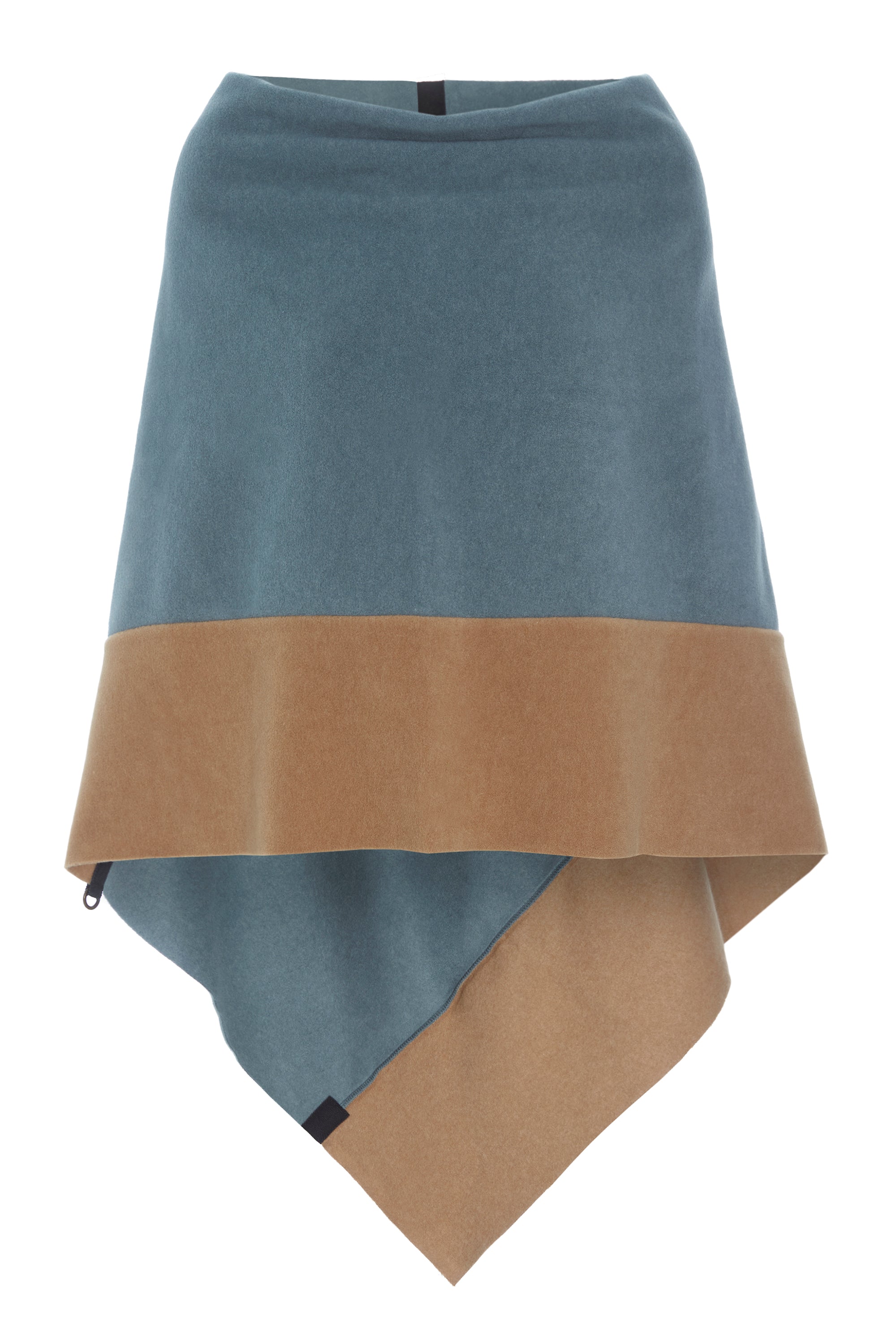 HENRIETTE STEFFENSEN COPENHAGEN PONCHO 2 FARVET - 4068 PONCHOS CHRYSTAL / CAMEL 514
