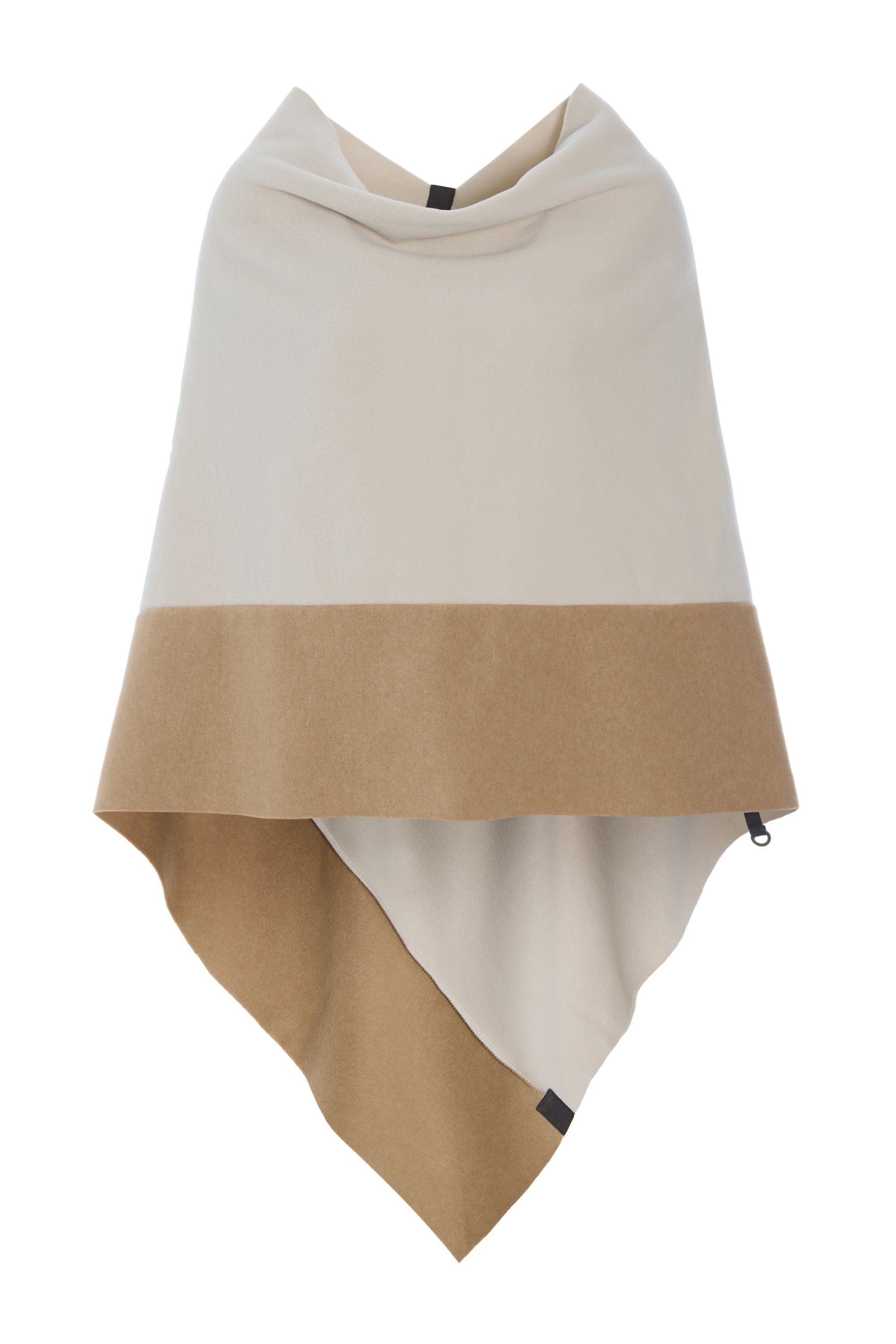 HENRIETTE STEFFENSEN COPENHAGEN PONCHO 2 FARVET - 4068 PONCHOS KIT/CAMEL 122