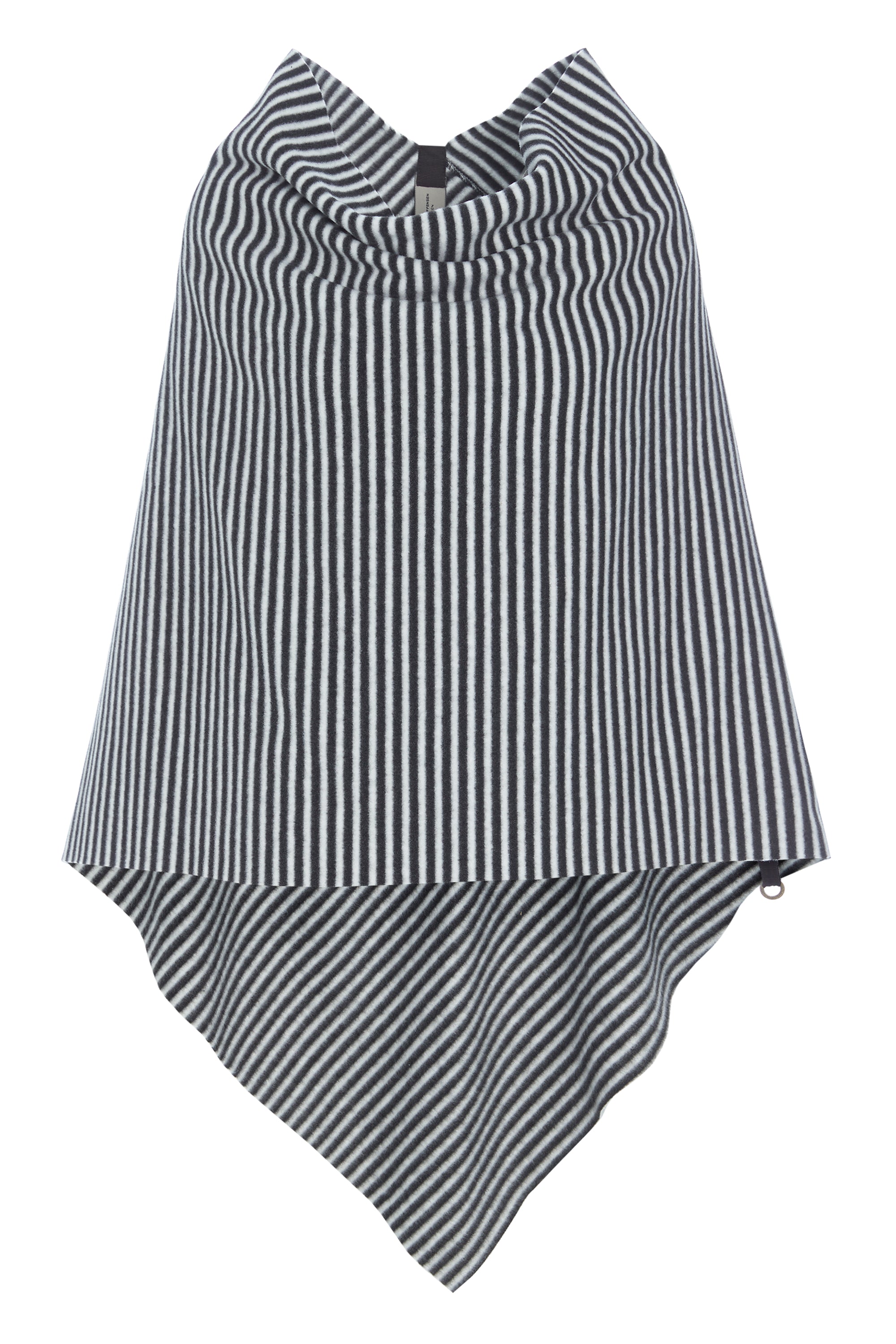 HENRIETTE STEFFENSEN COPENHAGEN PONCHO MED LÆNGDE - 4076 PONCHOS STRIPES B&W 673