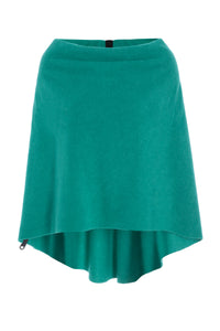 PONCHO MED RUND BUNDKANT - 4062 - GRASS
