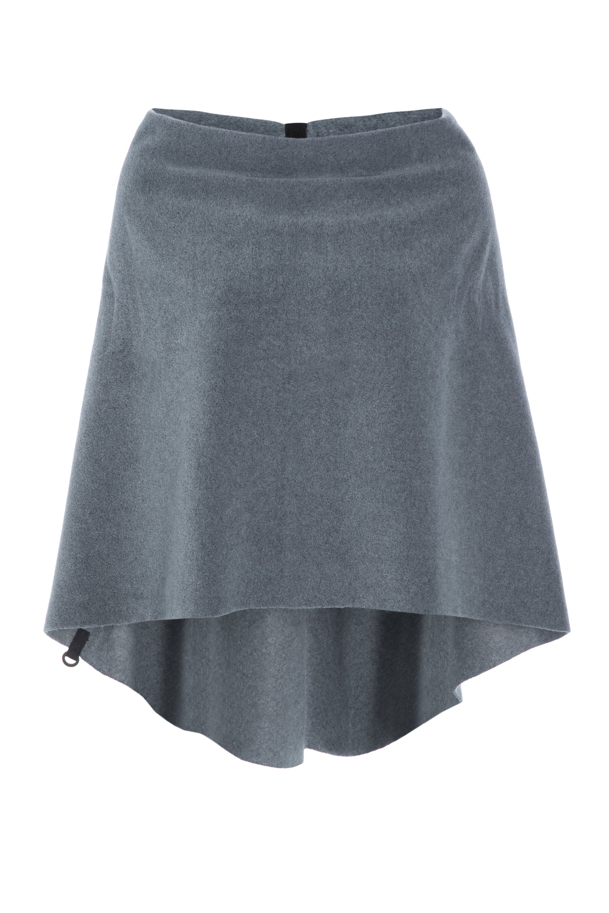 HENRIETTE STEFFENSEN COPENHAGEN PONCHO MED RUND BUNDKANT - 4062 PONCHOS GREY 905