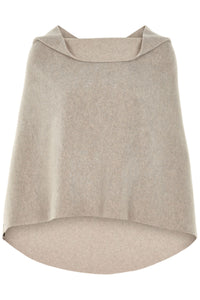 PONCHO MED RUND BUNDKANT - 4062 - SAND