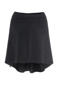 PONCHO MED RUND BUNDKANT - 4062 - SOFT BLACK