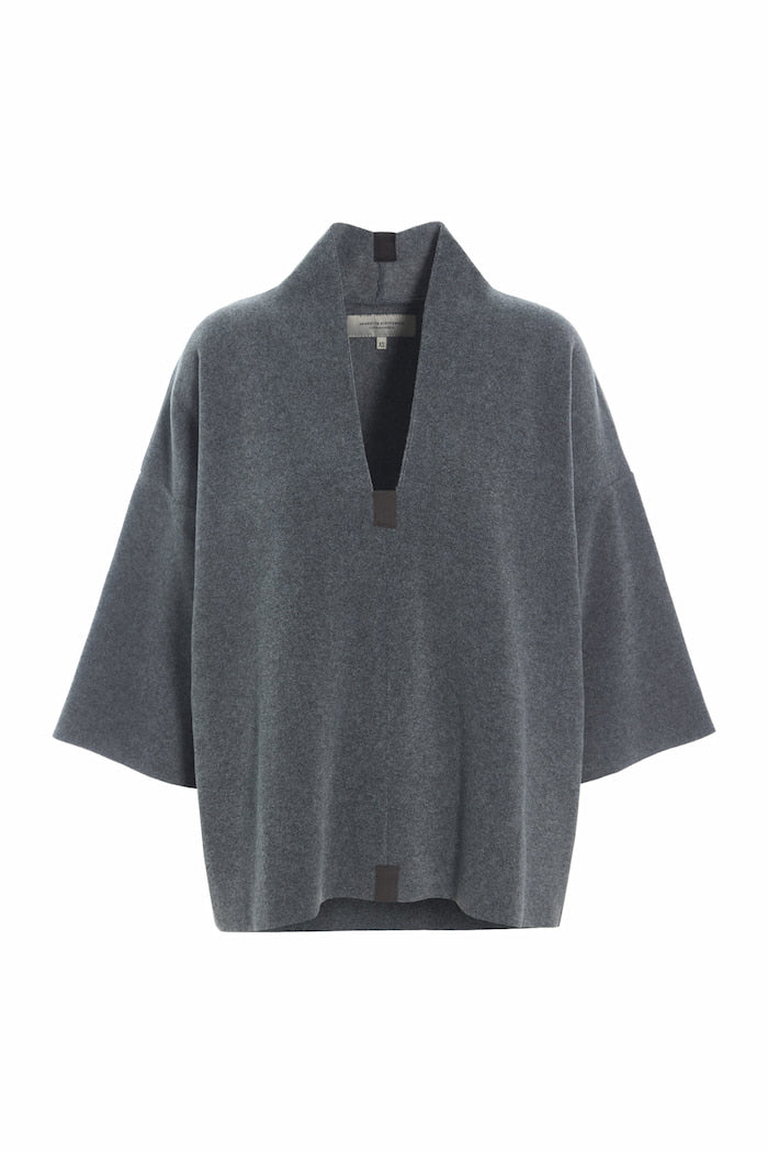 HENRIETTE STEFFENSEN COPENHAGEN PULLOVER - 1363 BLUSER GREY 905