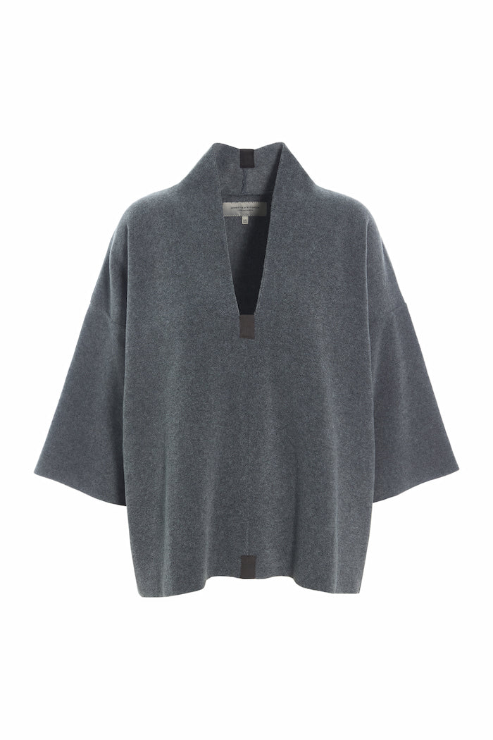 HENRIETTE STEFFENSEN COPENHAGEN PULLOVER - 1363 BLUSER GREY 905