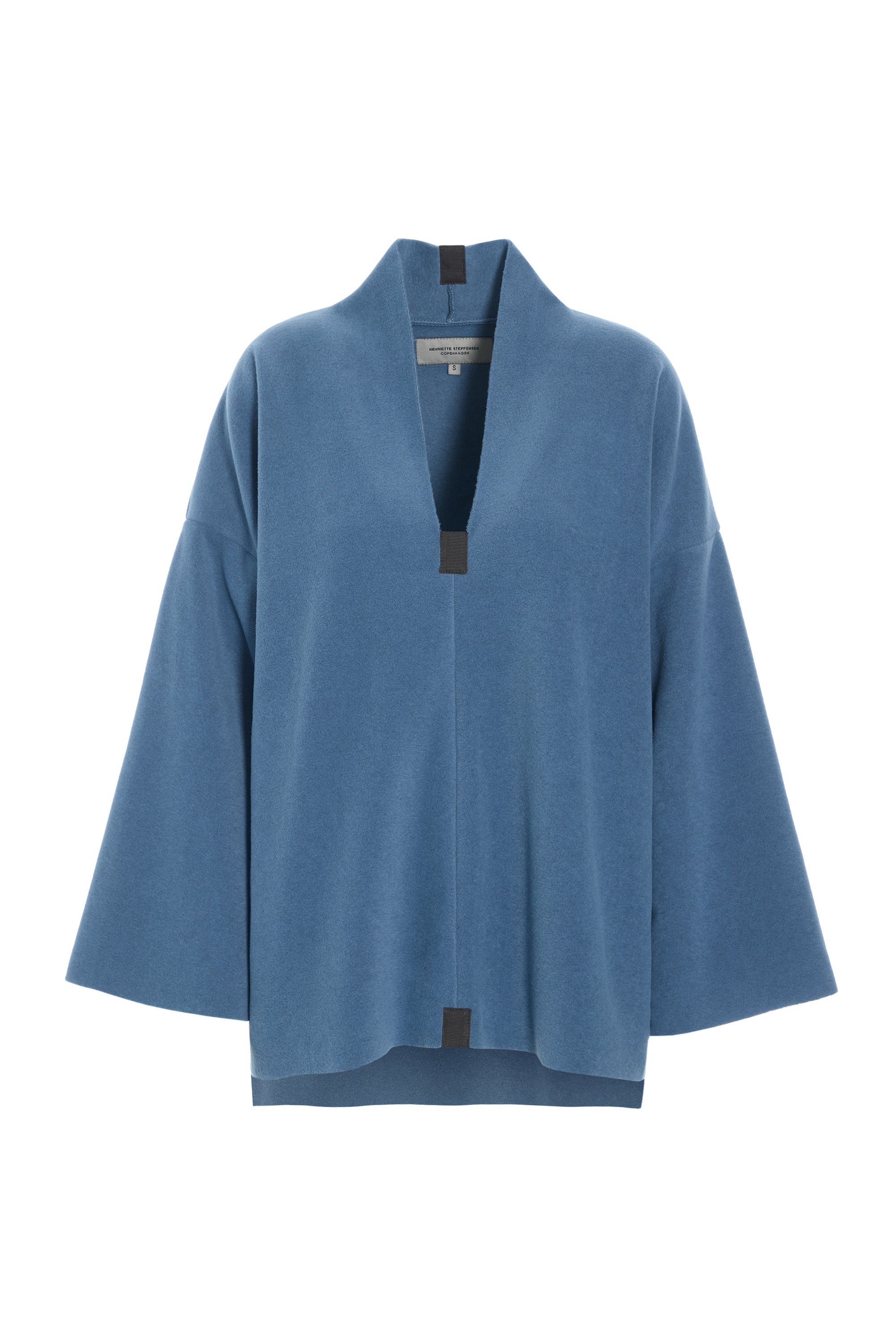 HENRIETTE STEFFENSEN COPENHAGEN PULLOVER - 1370 BLUSER DUSTY BLUE 794