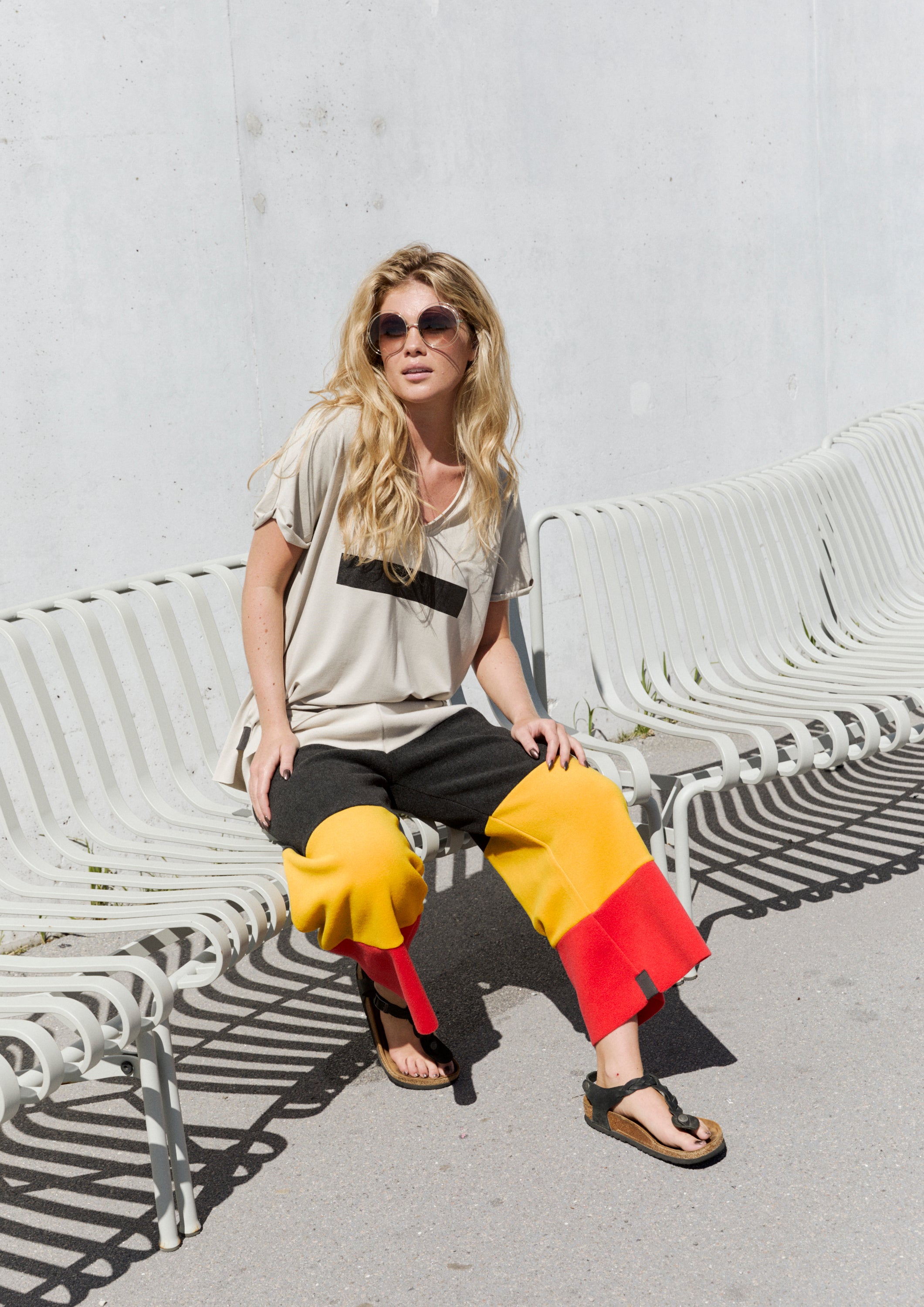 HENRIETTE STEFFENSEN COPENHAGEN RAINBOW FLARE BUKSER 3/4 BUKSER RAINBOW 899